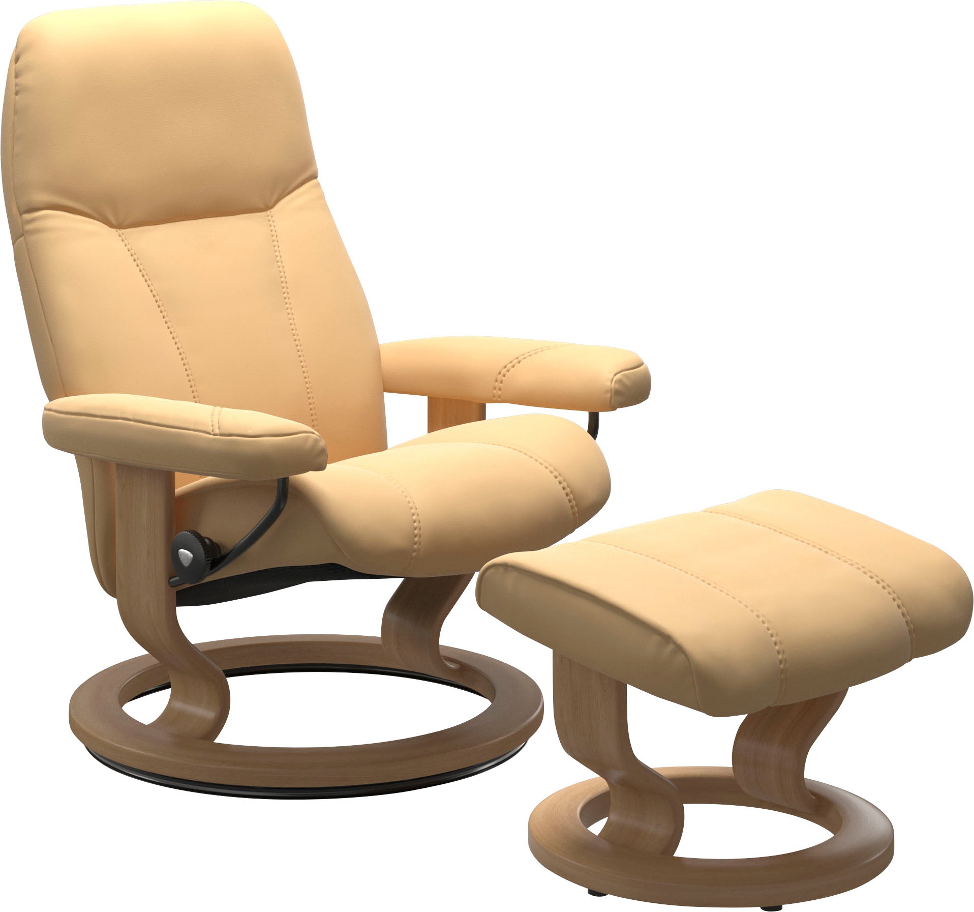 Stressless "Consul" Set, Relaxsessel mit Hocker, mit Hocker, mit Classic Ba günstig online kaufen