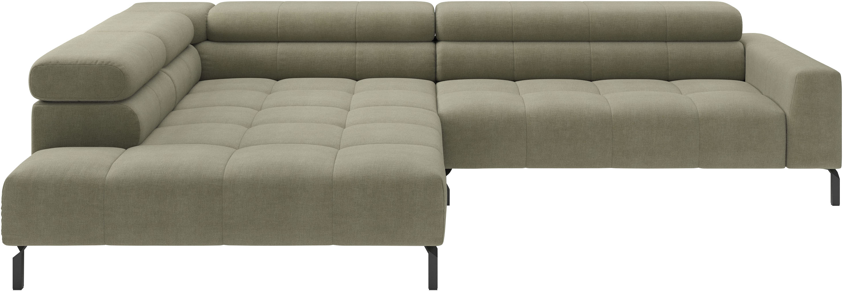 Home affaire Ecksofa "Claya, 311 cm breit, L-Form, inkl. Kopfteilverstellung" wahlweise elektrischer Sitzvorzug