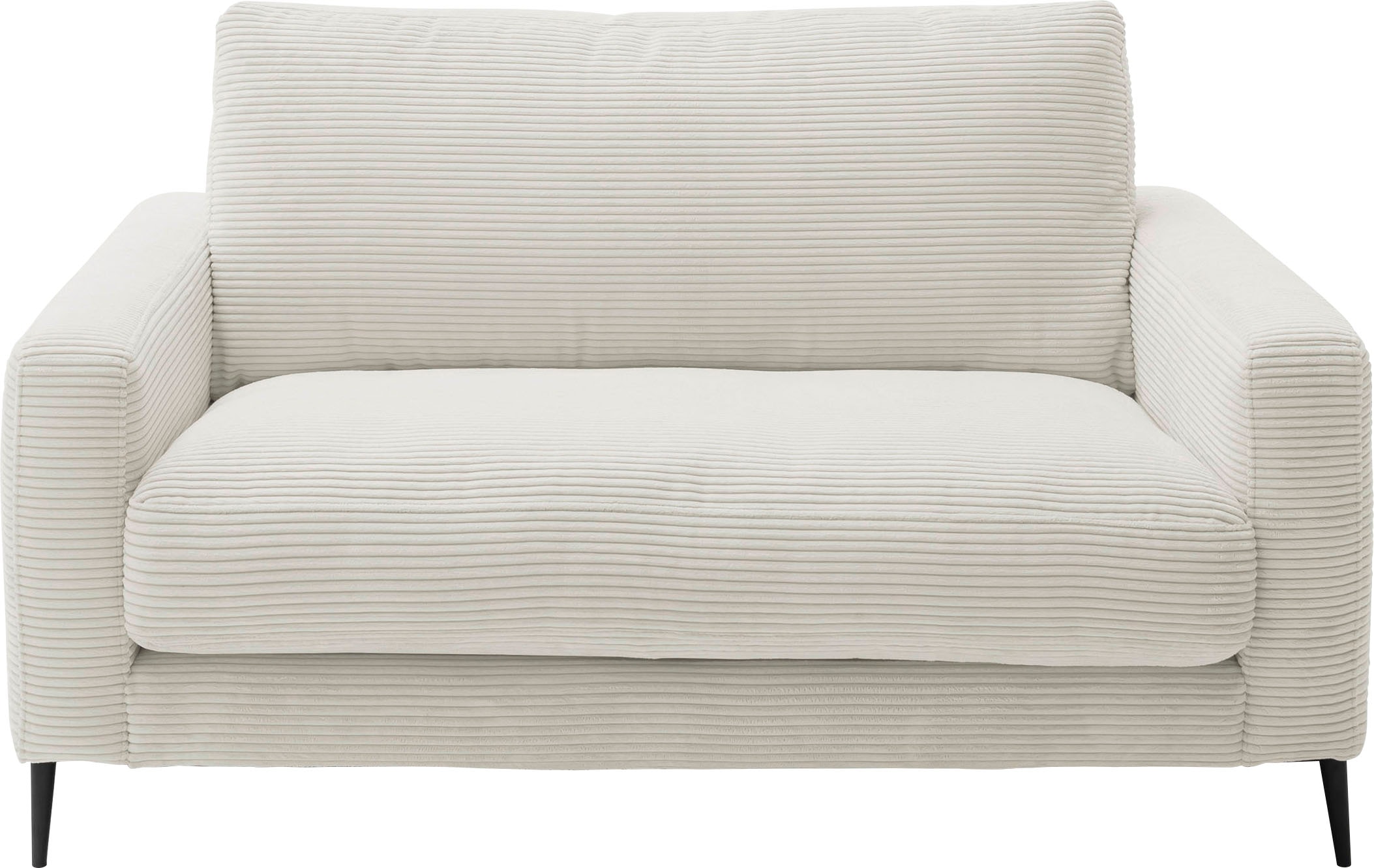 Home affaire 1,5-Sitzer "Downtown B/T/H: 152/105/84 cm" weicher Sitzkomfort, Cord, gemütliches Loungemöbel zum Relaxen