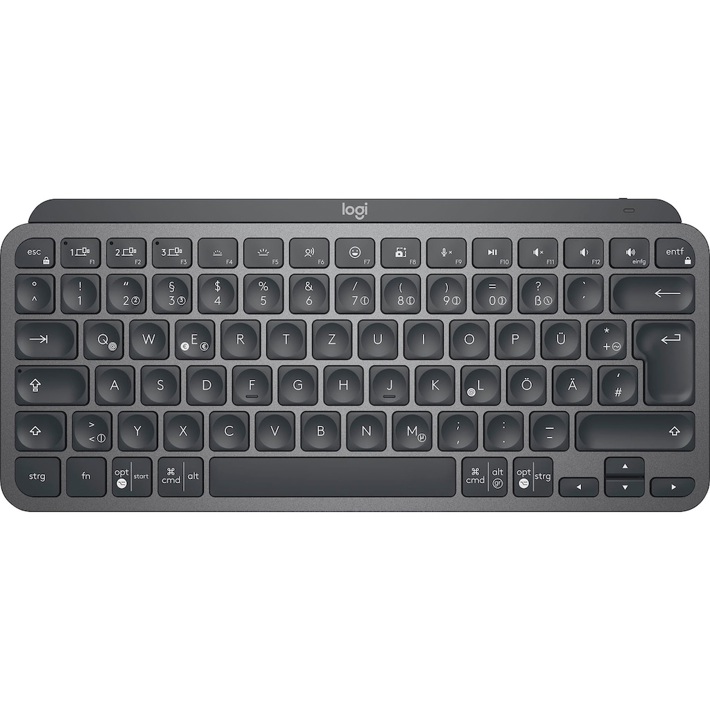 Logitech Wireless-Tastatur »MX Keys Mini Kabellose Tastatur«, (Multimedia-Tasten-Fn-Tasten)