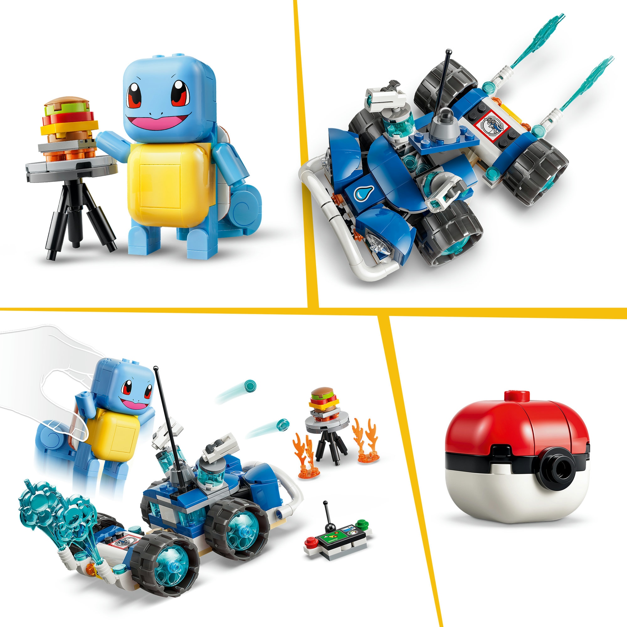 LEGO® Konstruktionsspielsteine »SMART Play: Trainer-Buggyabenteuer mit Schiggy (72156), LEGO Pokémon« Mit SMART Brick kombatibel (nicht enthalten)