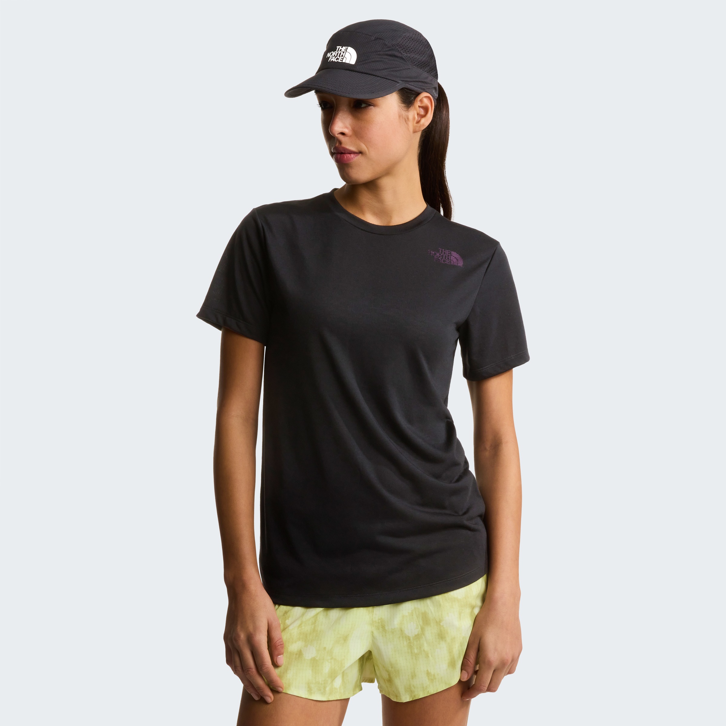 The North Face T-Shirt "W BITMAP LOGO SHORT SLEEVES TEE-GRAPHIC" sportlicher Stil, Kurzarm, für Sportmode und Outdoormode