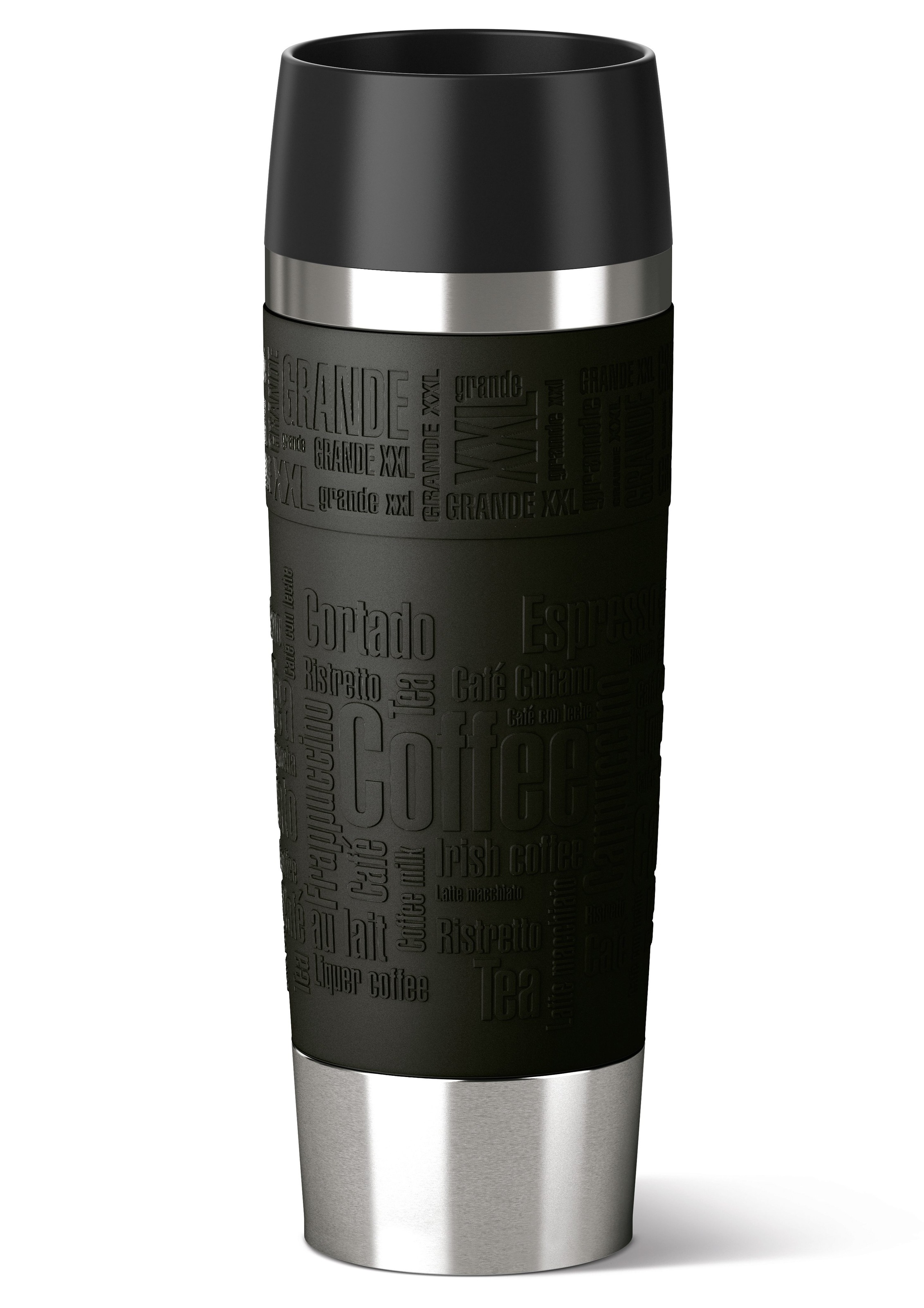 Emsa Thermobecher »Travel Mug Grande«, (1 tlg.), 100% dicht, 360°-Trinköffnung, 6h heiß/12h kalt, 500 ml