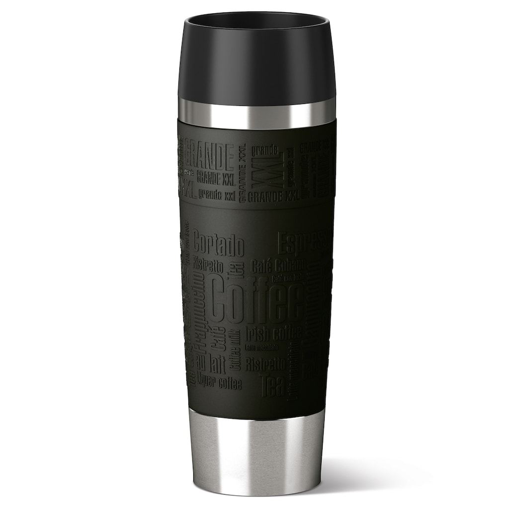 Emsa Thermobecher »Travel Mug Grande«, (1 tlg.), 100% dicht, 360°-Trinköffnung, 6h heiß/12h kalt, 500 ml