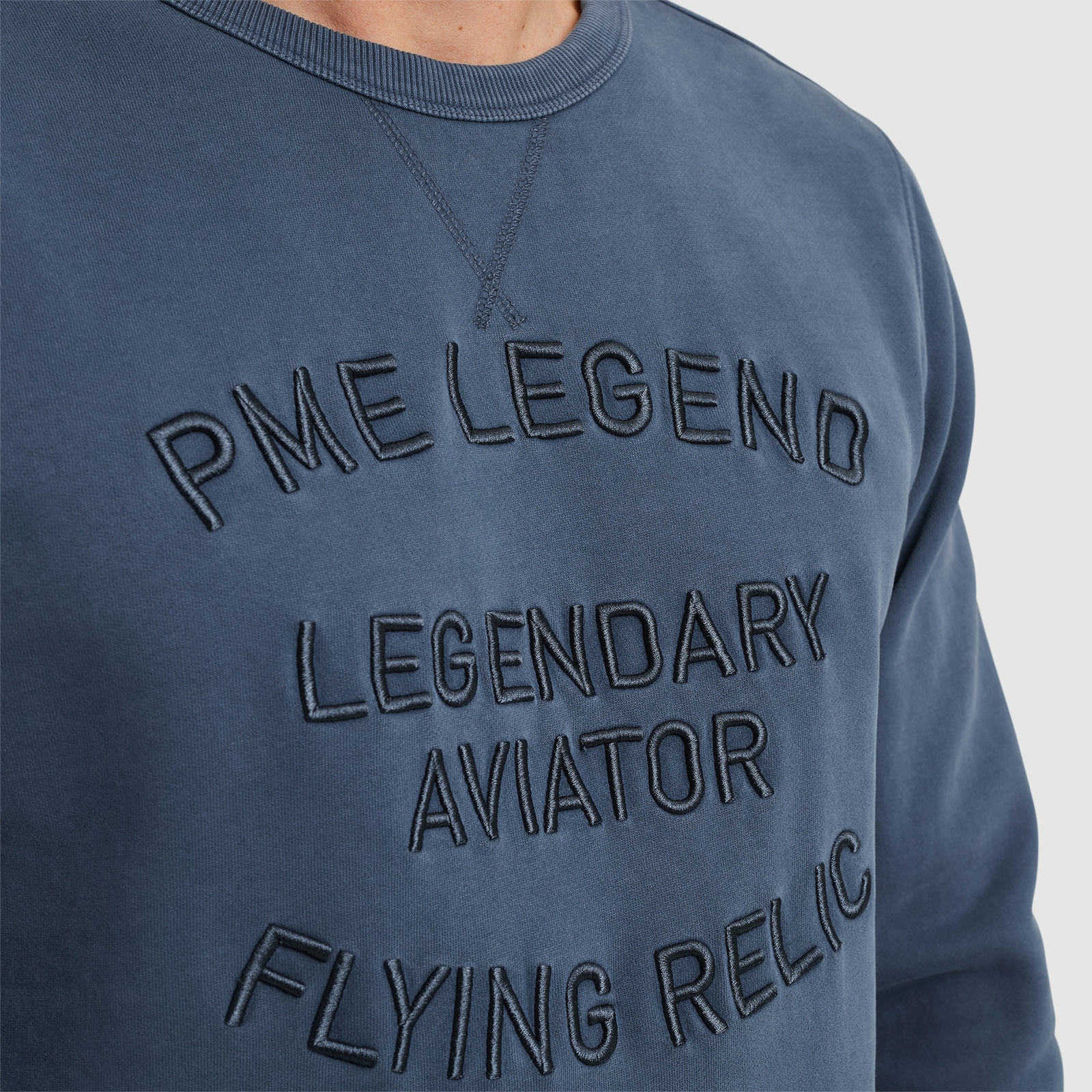 PME LEGEND Sweatshirt »Crewneck gd terry«, mit Schriftzug