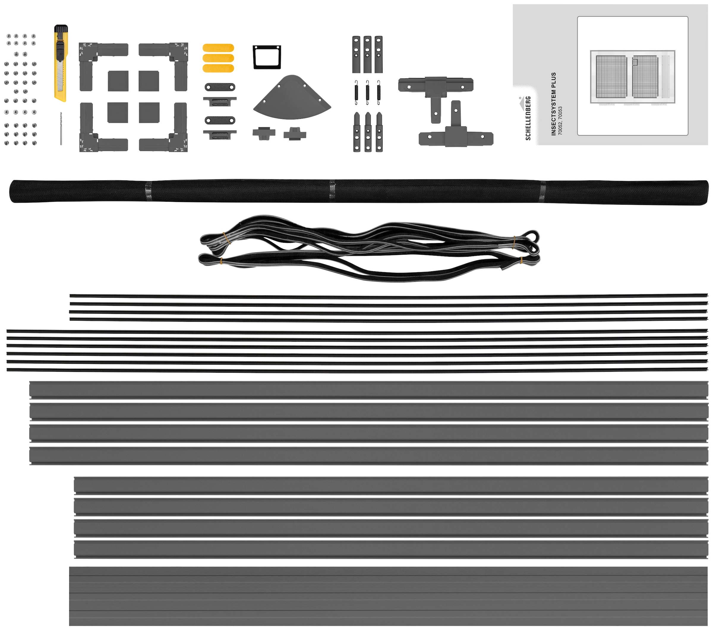 SCHELLENBERG Insektenschutz-Tür »für Balkontür und Terrassentür«, Fliegengitter mit Rahmen, 100 x 210 cm, anthrazit, 70053