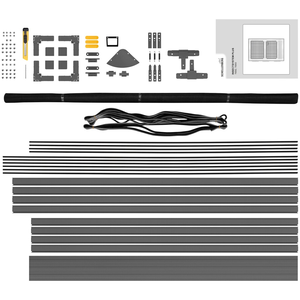 SCHELLENBERG Insektenschutz-Tür »für Balkontür und Terrassentür«, Fliegengitter mit Rahmen, 100 x 210 cm, anthrazit, 70053