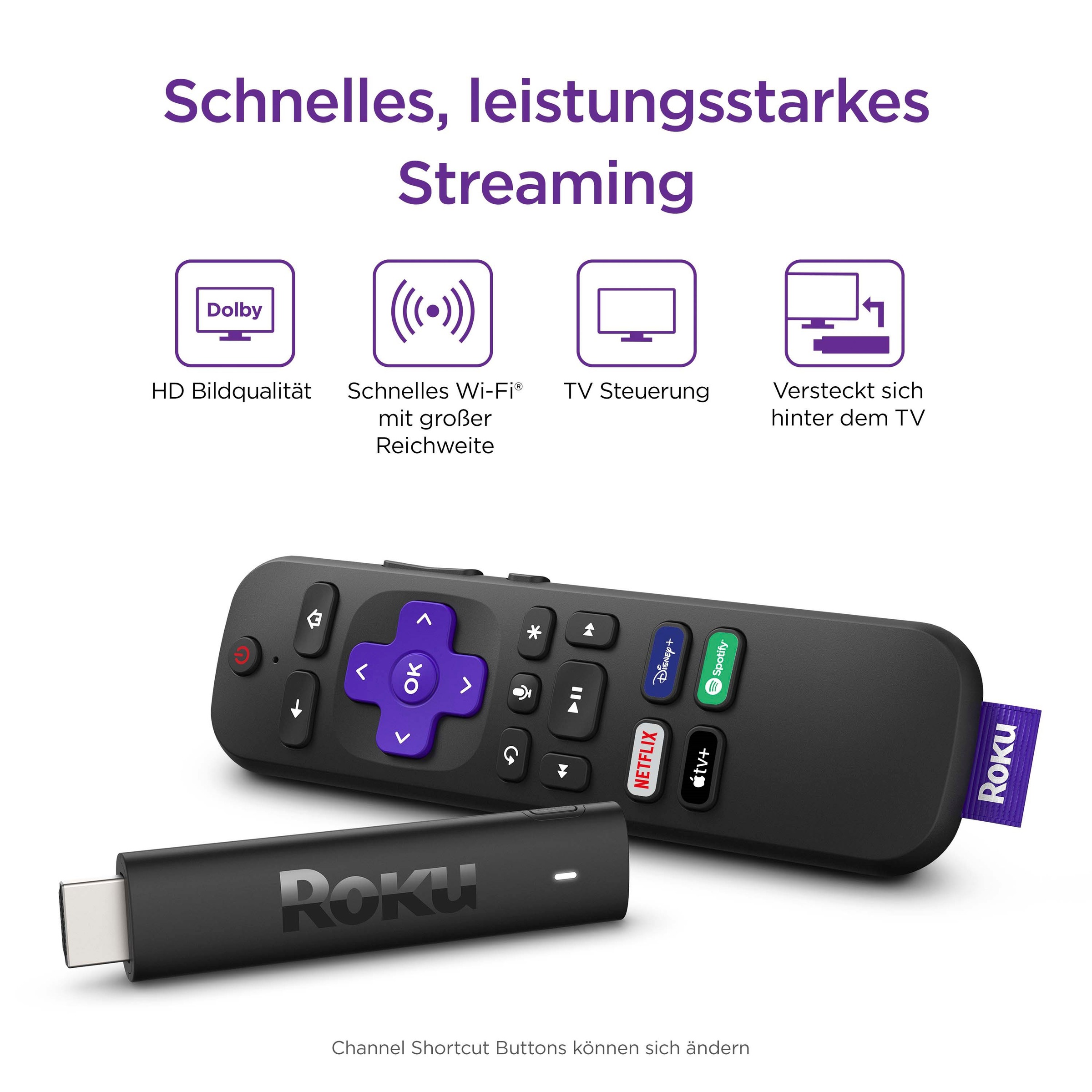 ROKU Streaming-Stick »Streaming Stick 4K HD/HDR Streaming«