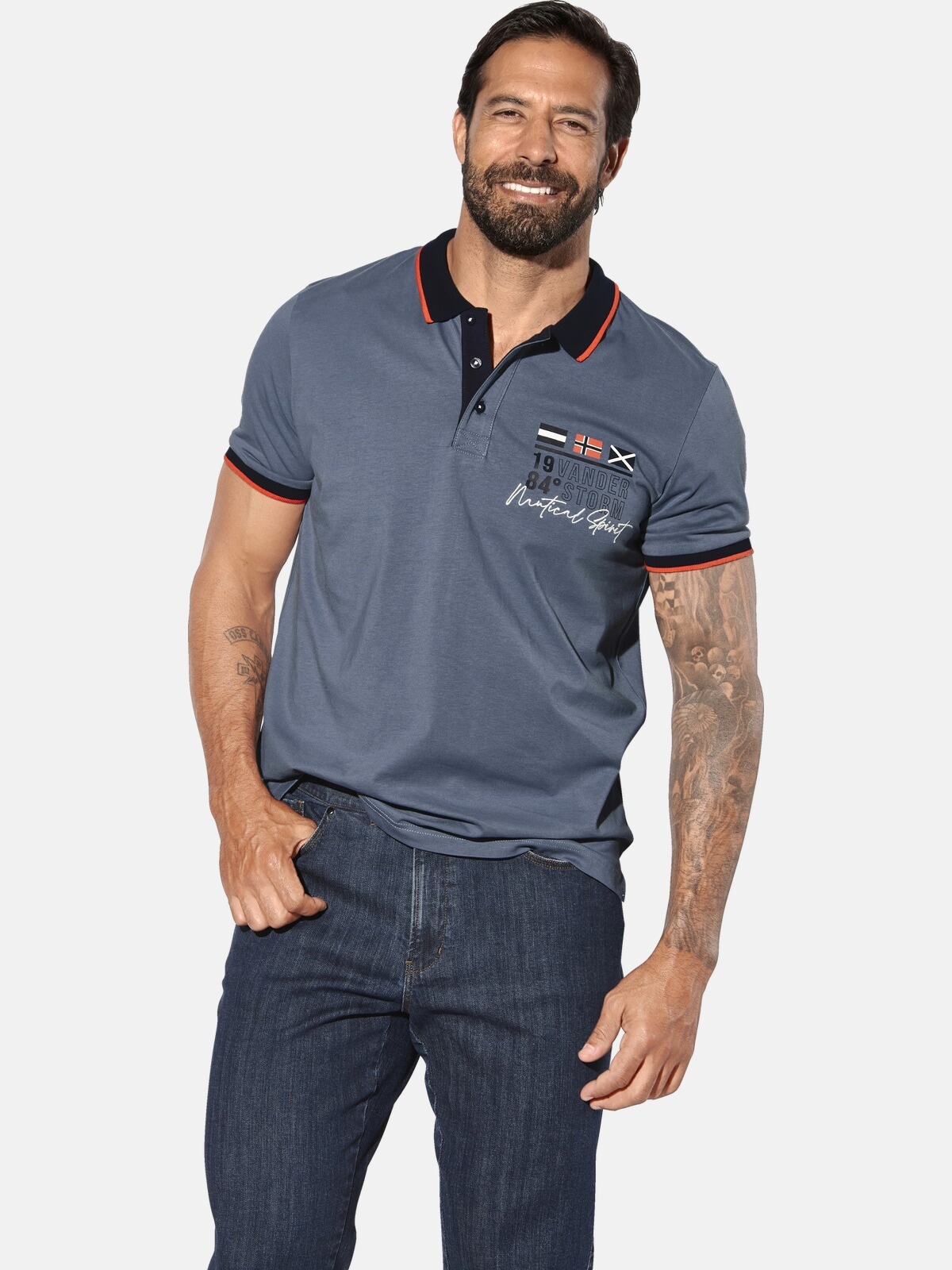 Jan Vanderstorm Poloshirt "Doppelpack Poloshirt MORKLUND" günstig online kaufen