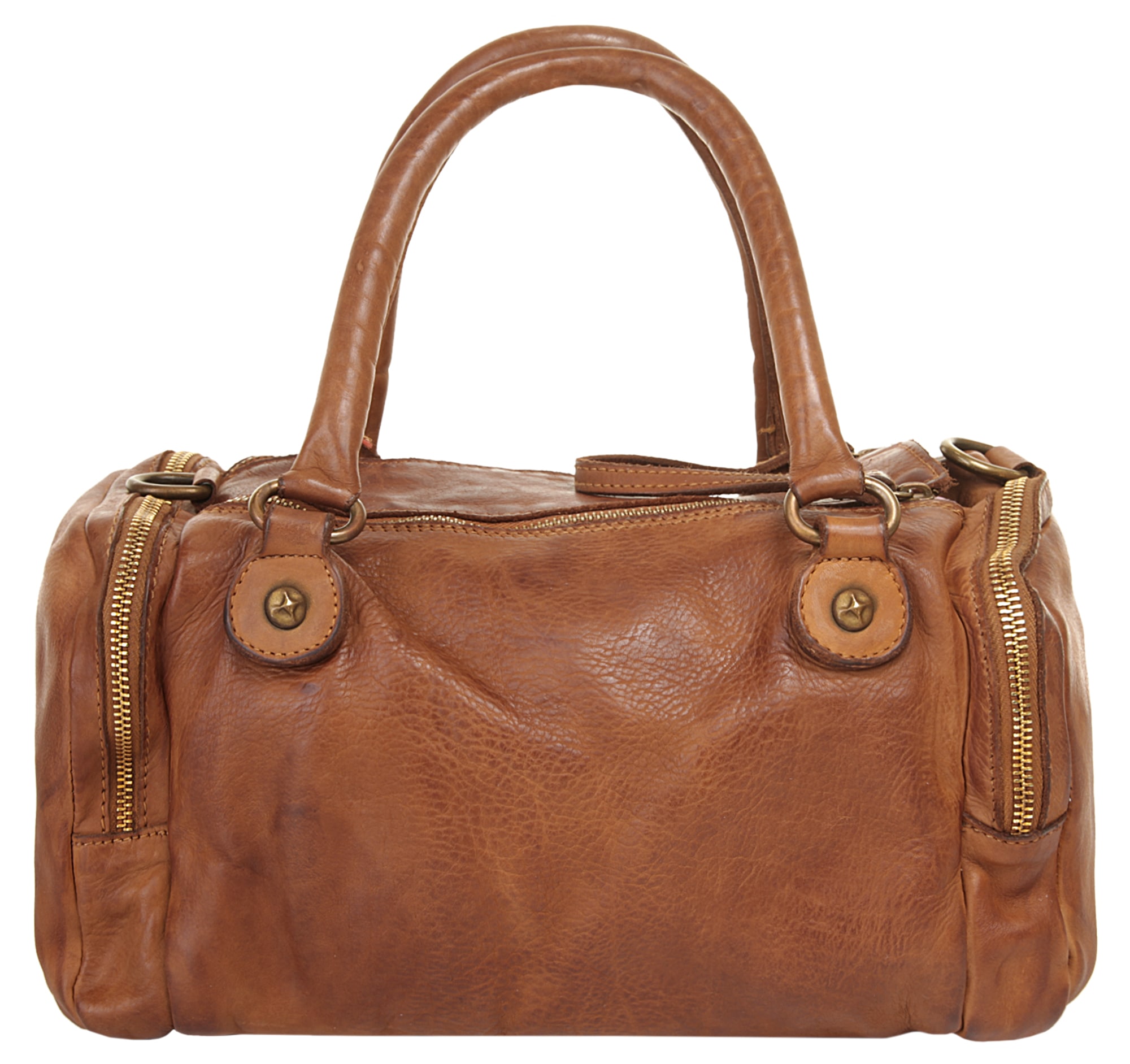 X-Zone Henkeltasche, echt Leder, Made in Italy