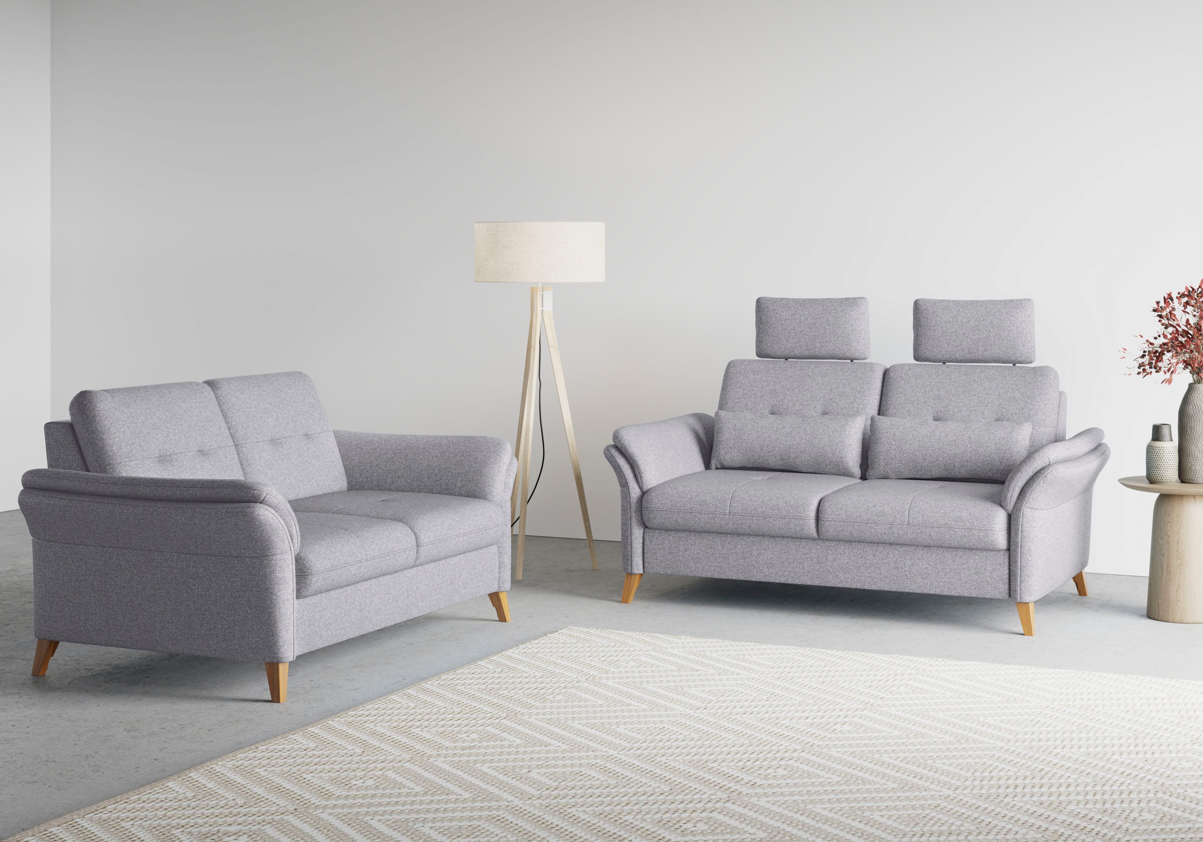 sit&more 3-Sitzer »Göteborg«, inklusive Sitztiefenverstellung und Federkern