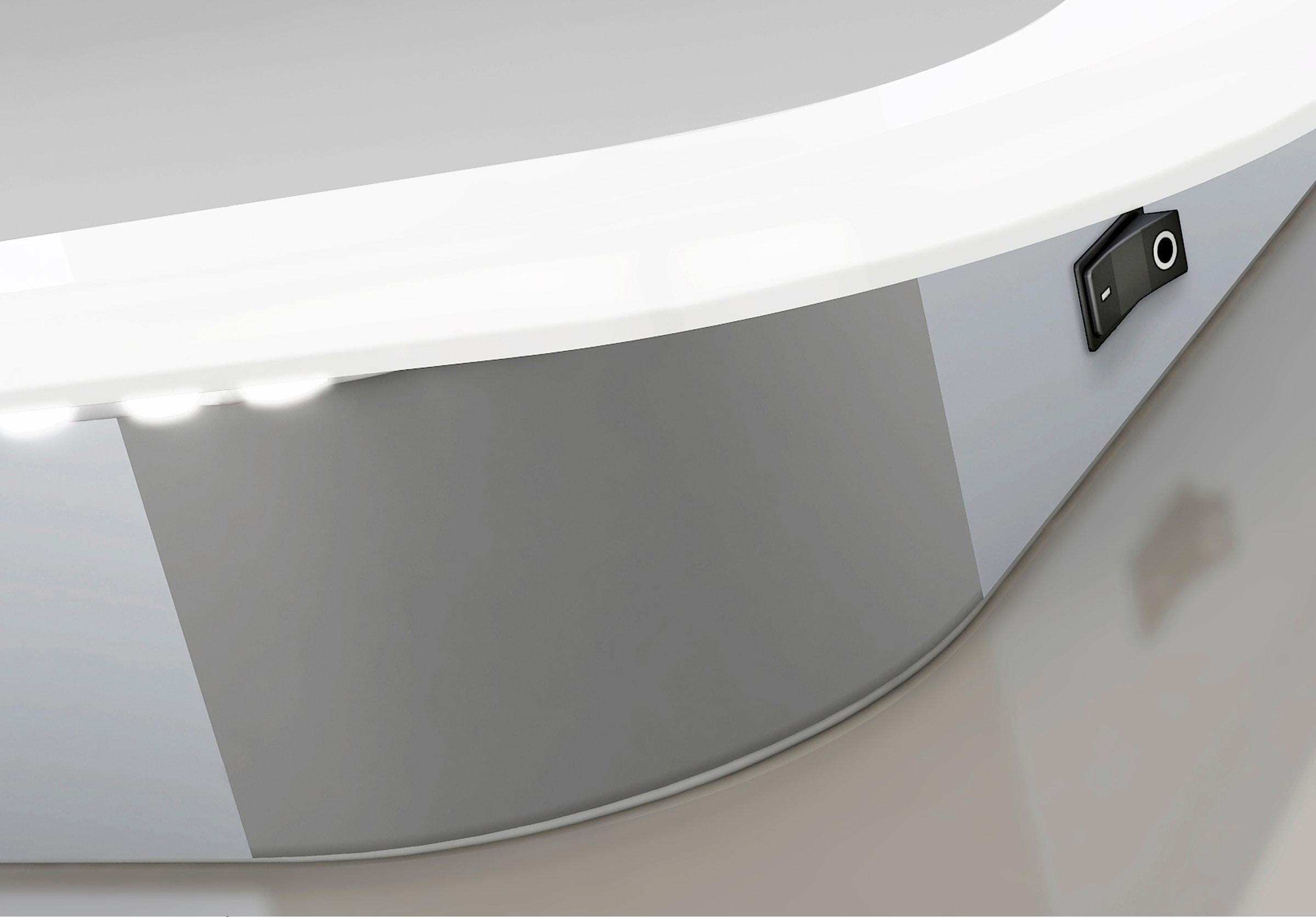 Design BAUR Badspiegel 60 x Black 80 cm, Lichtspiegel »Talos Talos Moon«, bestellen |