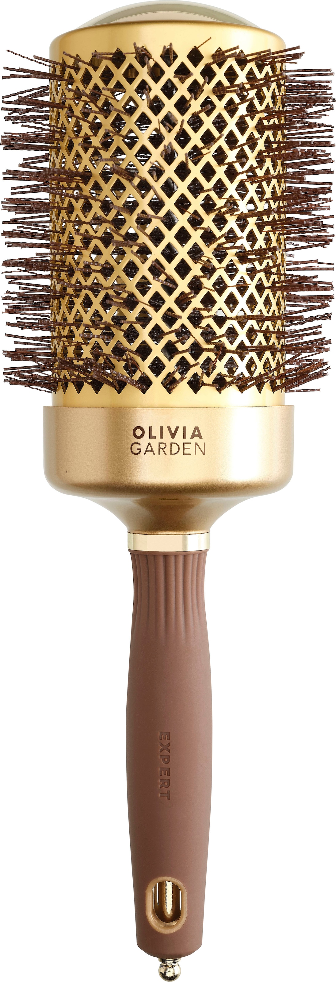 Rundbürste GARDEN OLIVIA BLOWOUT Wavy Gold&Brown« SHINE Bristles | »EXPERT BAUR