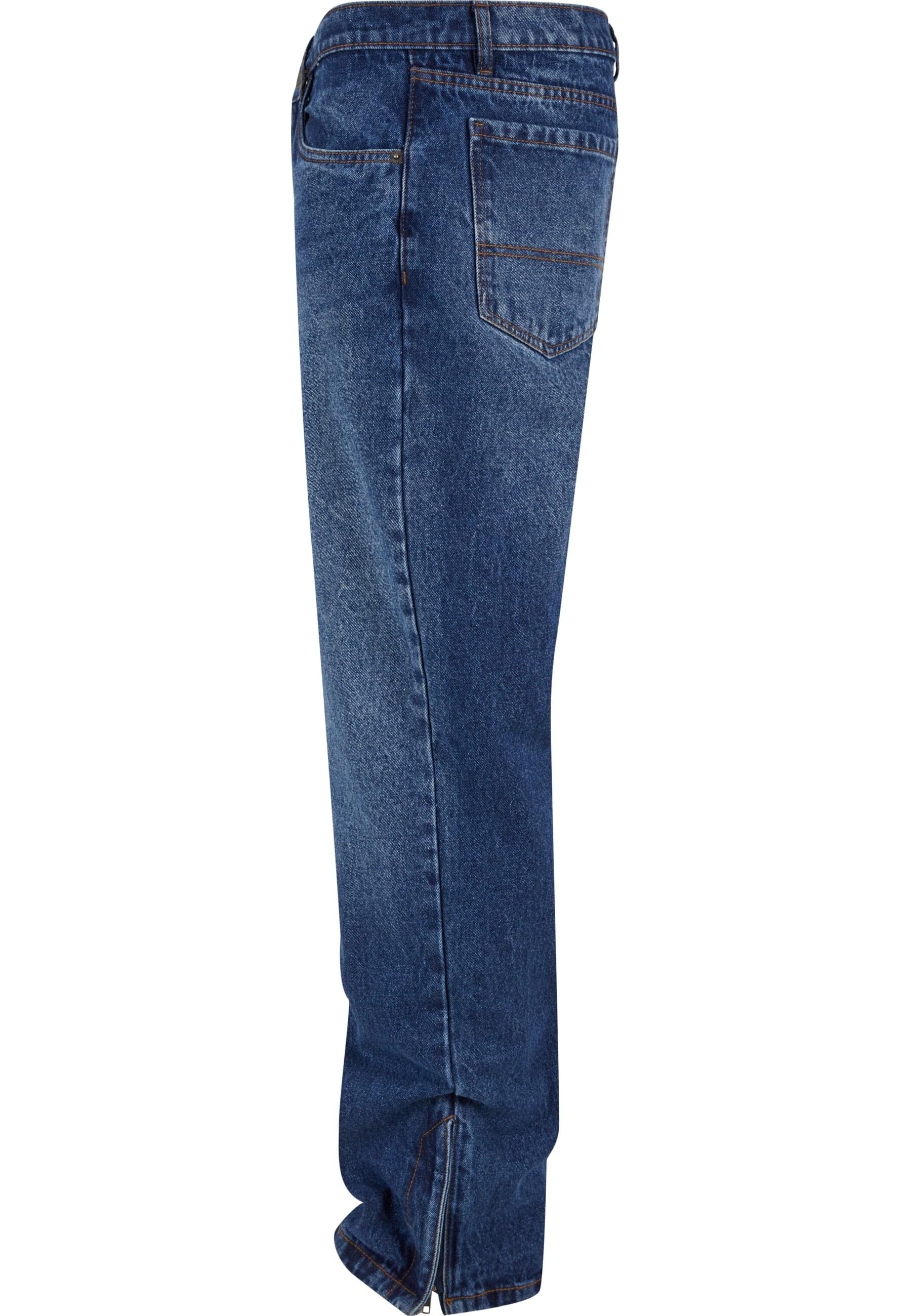 URBAN CLASSICS Bequeme Jeans »Urban Classics Herren Heavy Ounce Straight Fit Zipped Jeans«