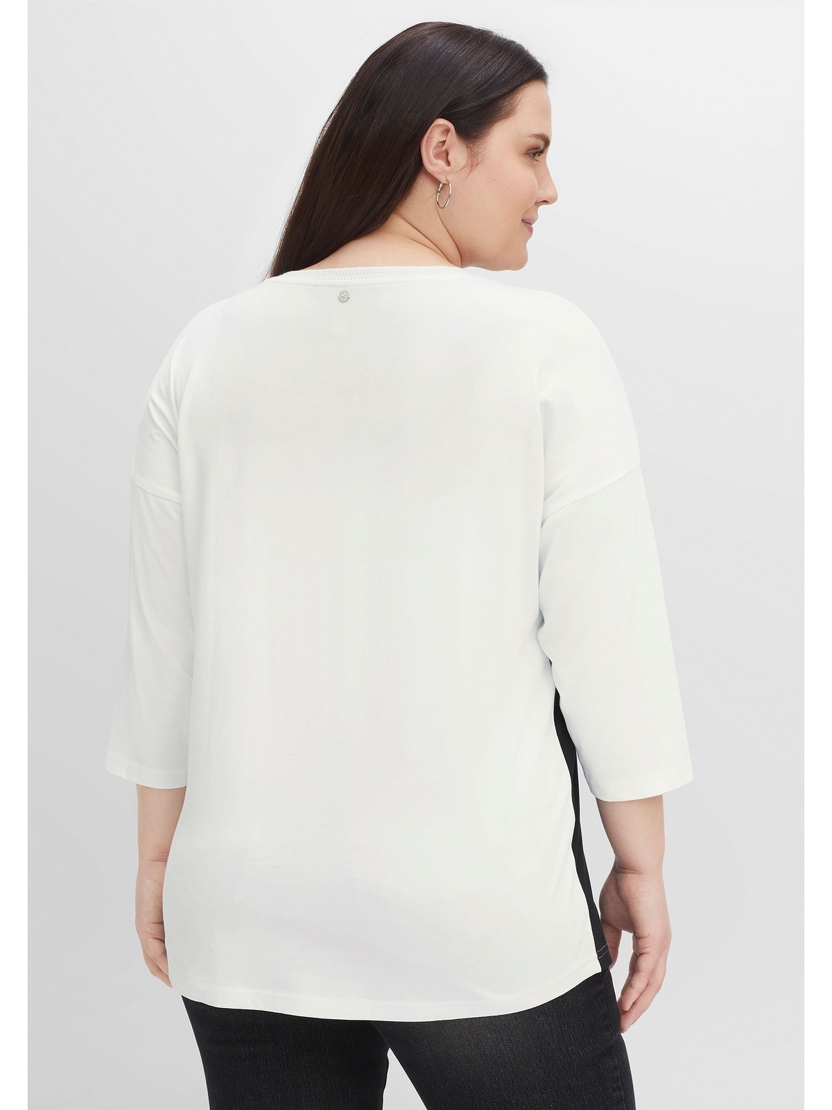 Sheego T-Shirt »Große Größen« im Colourblocking mit 3/4-Ärmeln
