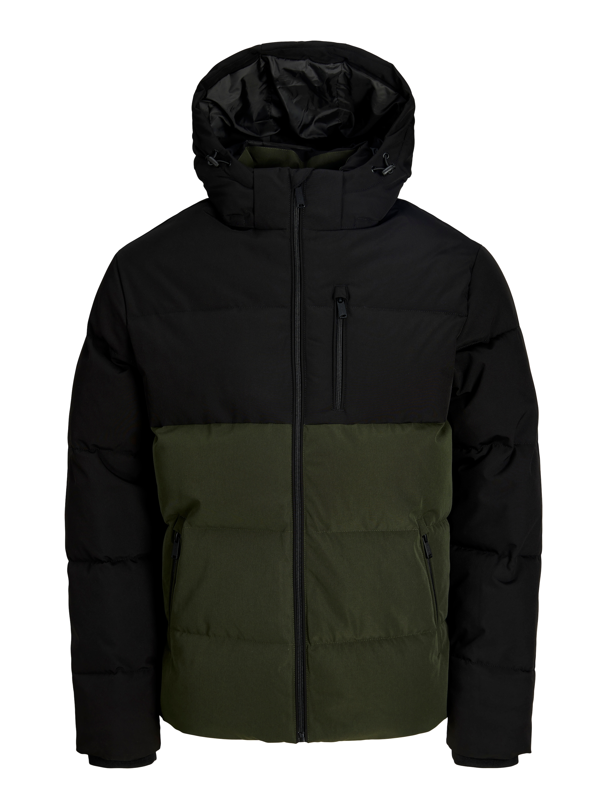 Jack & Jones Steppjacke "JJEBECKS PUFFER SN" mit Kapuze Kunstfaser, regular fit
