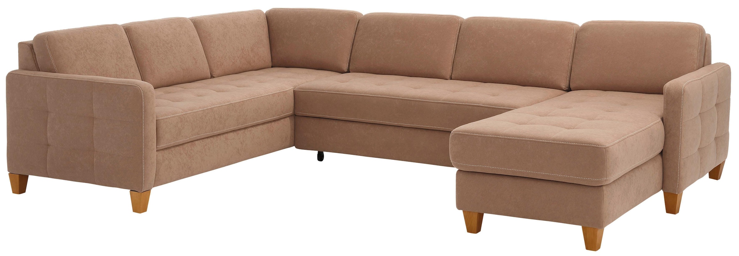 Home affaire Wohnlandschaft »Earl U-Form« wahlweise auch mit Bettfunktion oder Bettfunktion mit Bettkasten