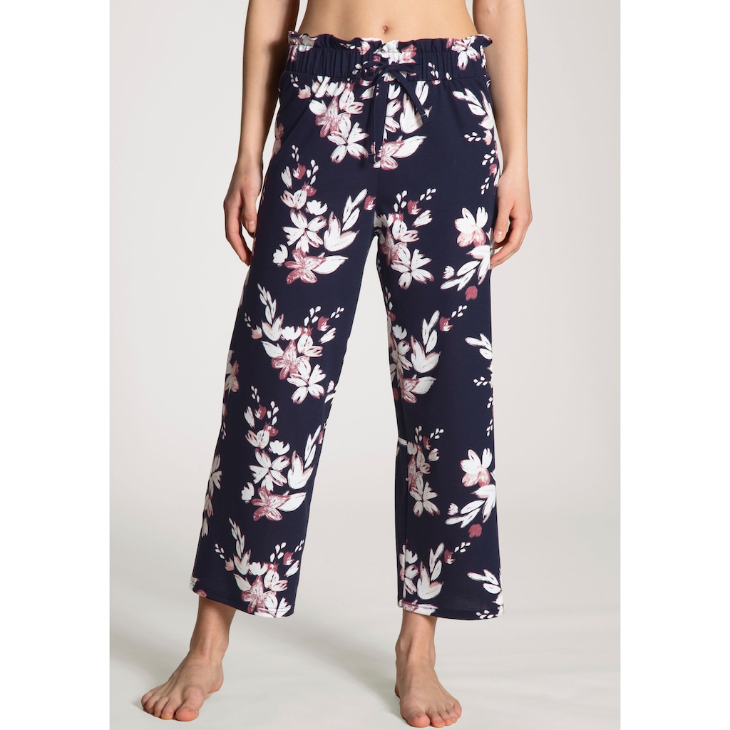 CALIDA 7/8-Hose »Favourites Dreams«, florales Muster, Interlock-Qualität, Culotte-Style