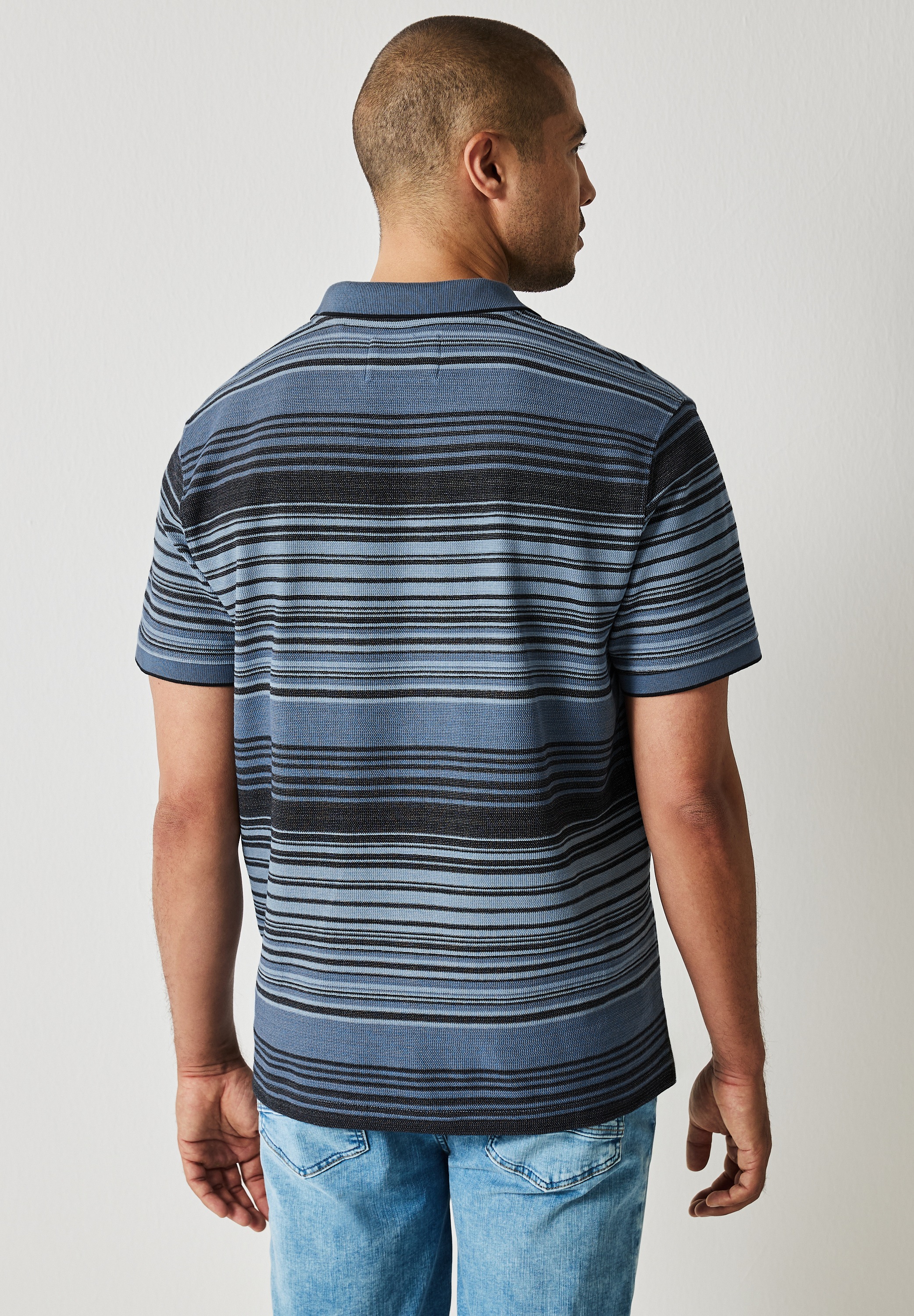 STREET ONE MEN Poloshirt, aus Baumwolle mit Stretchante günstig online kaufen