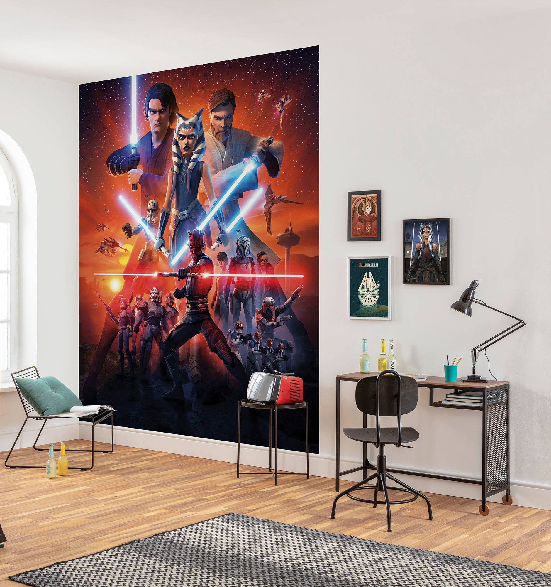 Fototapete »Vlies Fototapete - Star Wars Clone Wars Mission - Größe 200 x 250 cm«,...