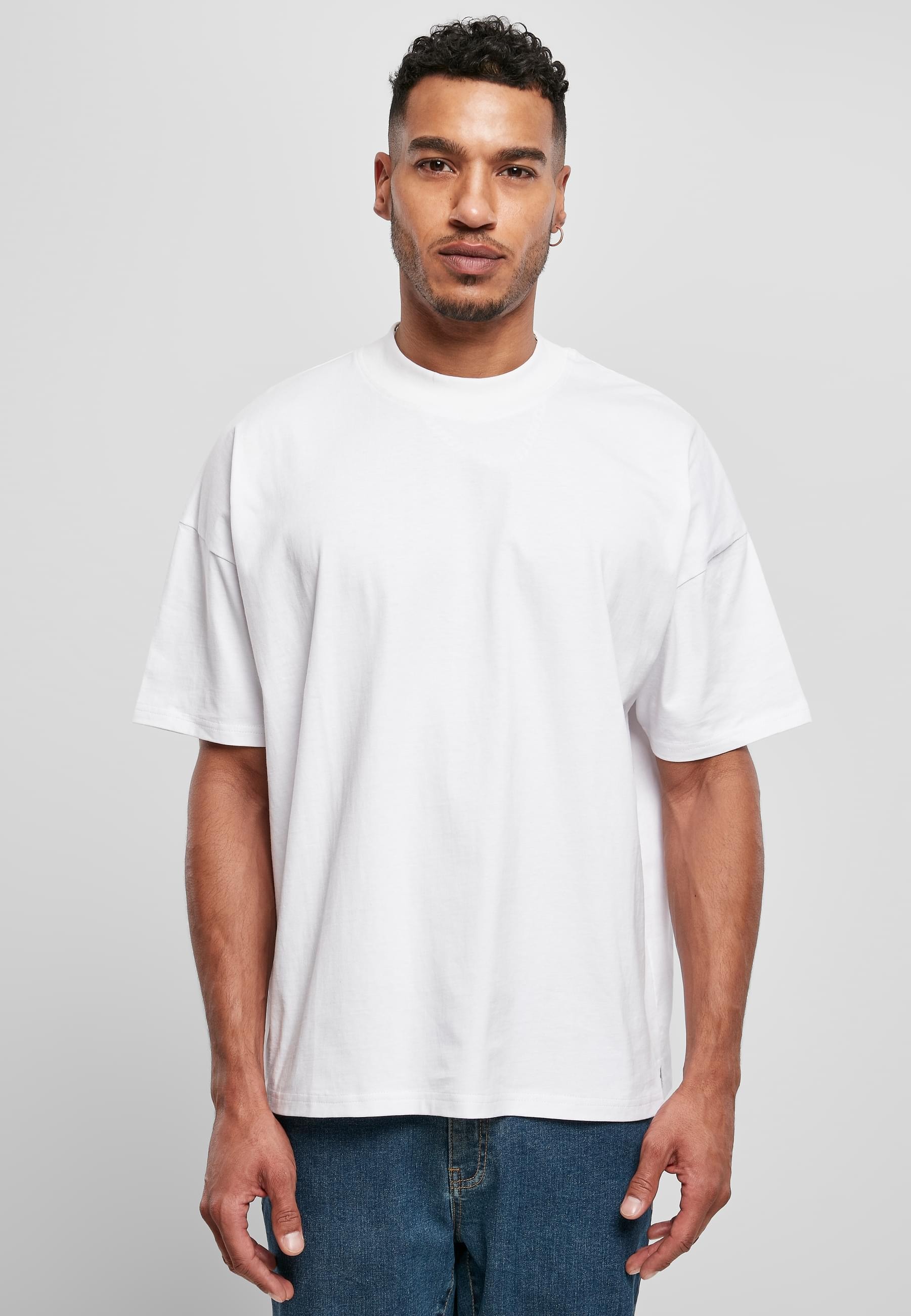 URBAN CLASSICS T-Shirt »Urban Classics Herren Oversized Mock Neck Tee« 1 Stk.