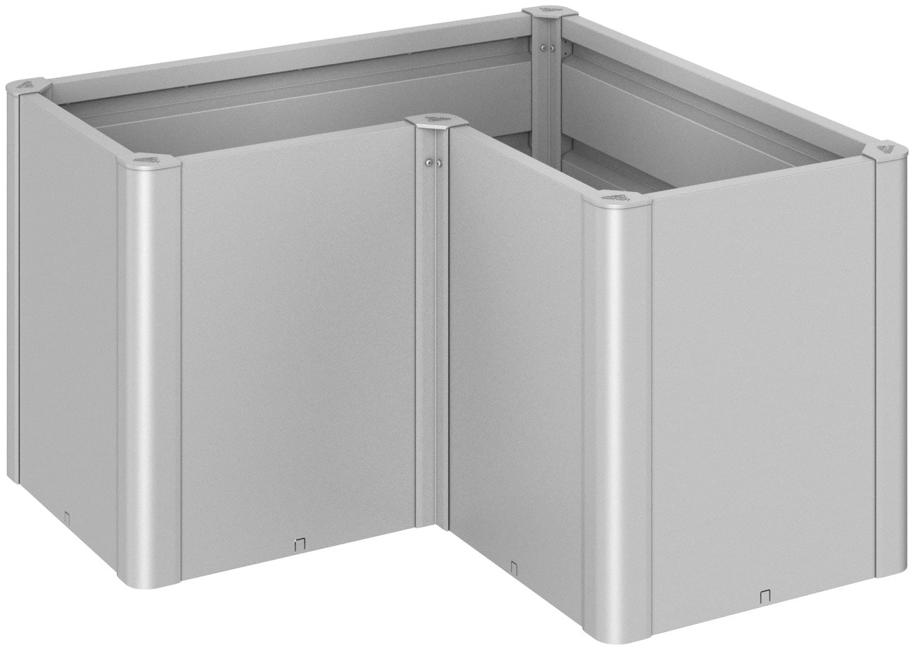 Biohort Hochbeet "BELVEDERE L-Form midi 1,5, verschiedene Farben" 152x152x61 cm, extrem langlebig, aus Metall