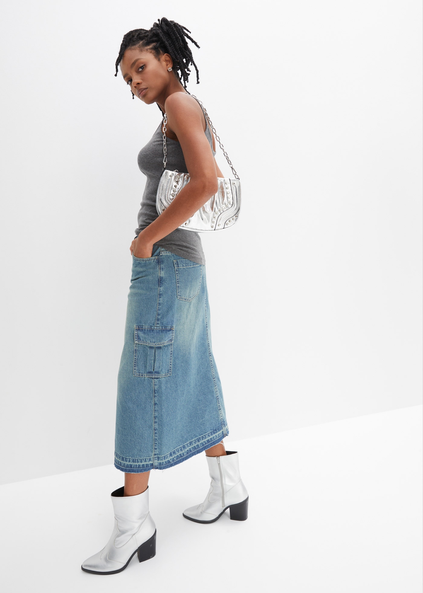 bonprix Spaghettitop »Spaghettiträger-Top aus reiner Baumwolle, 2er Pack« Packung, 2, 2 Stk. tlg. Spaghettiträger-Top aus reiner Baumwolle, 2er Pack