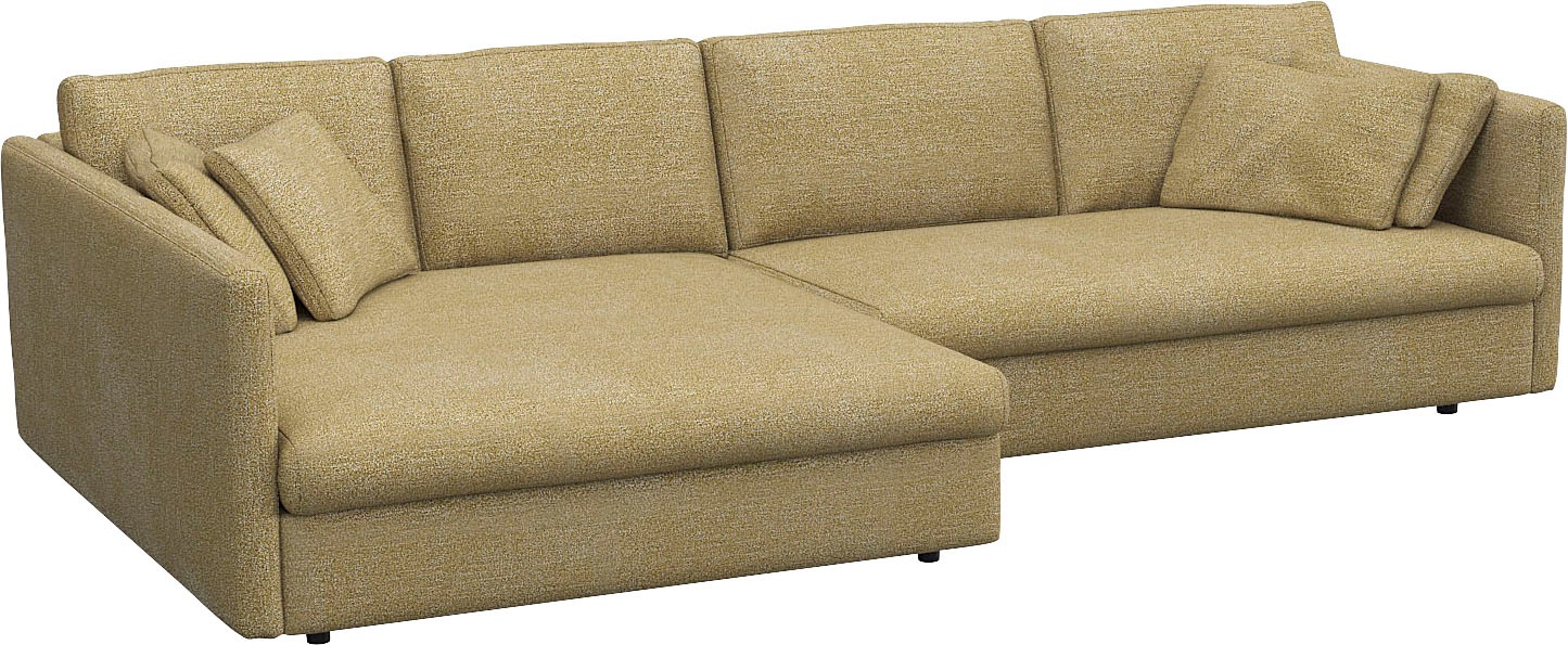 FLEXLUX Ecksofa »Lovane«, Weich & anschmiegsam, große Sitztiefe auf Kaltschaum, Dekokissen inkl.