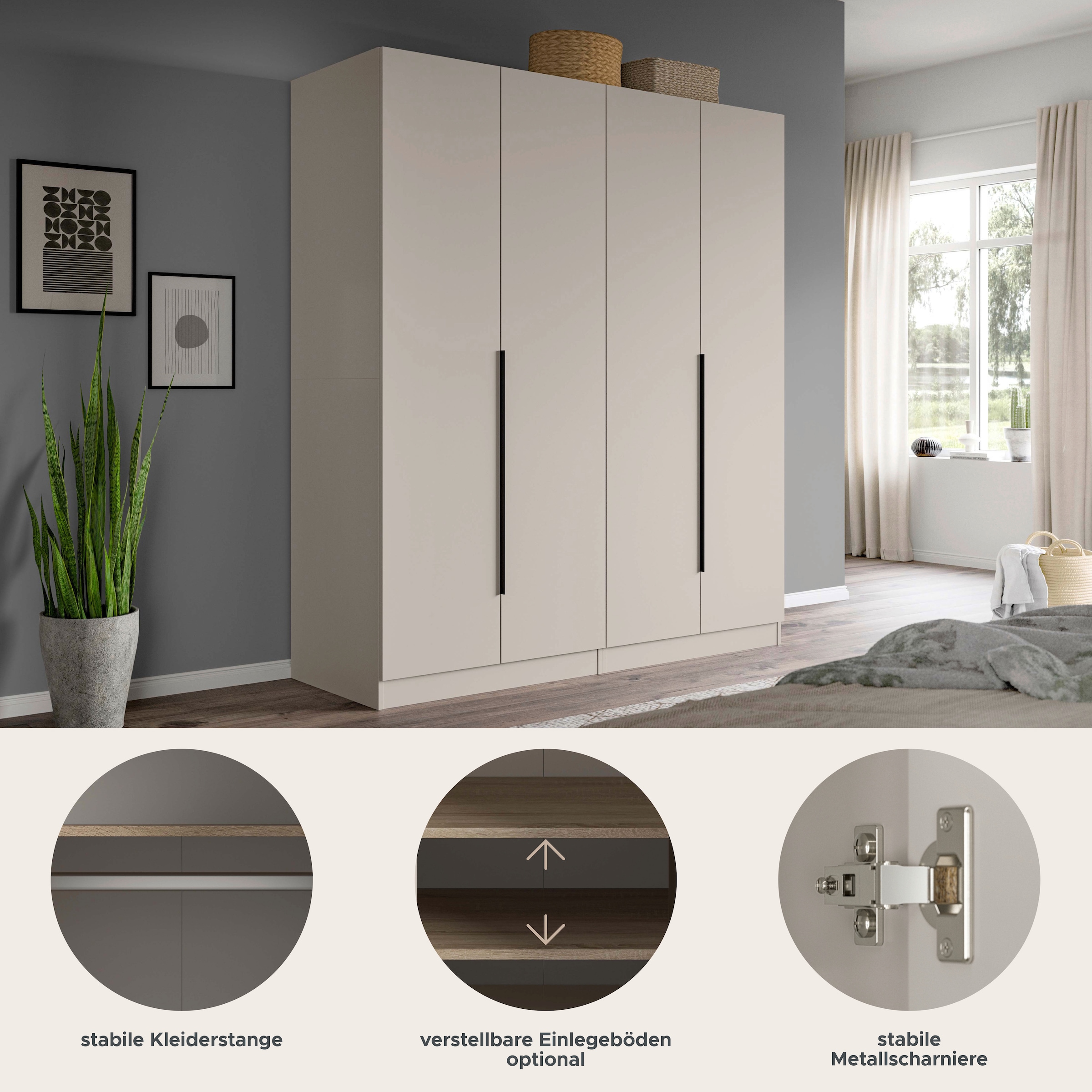 Home affaire Schrank-Set »Skarde moderner Kleiderschrank Schlafzimmerschrank Otto´s Choice« wähle deine beste Schrank Kombination, 1 Stk. tlg.