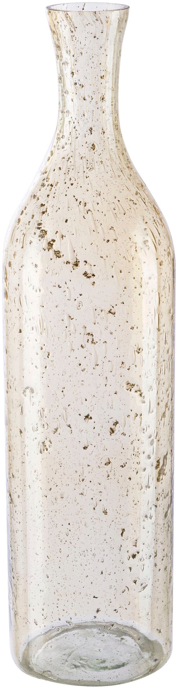 Creativ home Tischvase "Dekovase Marble Finish" in Flaschenform, mit Farbakzenten