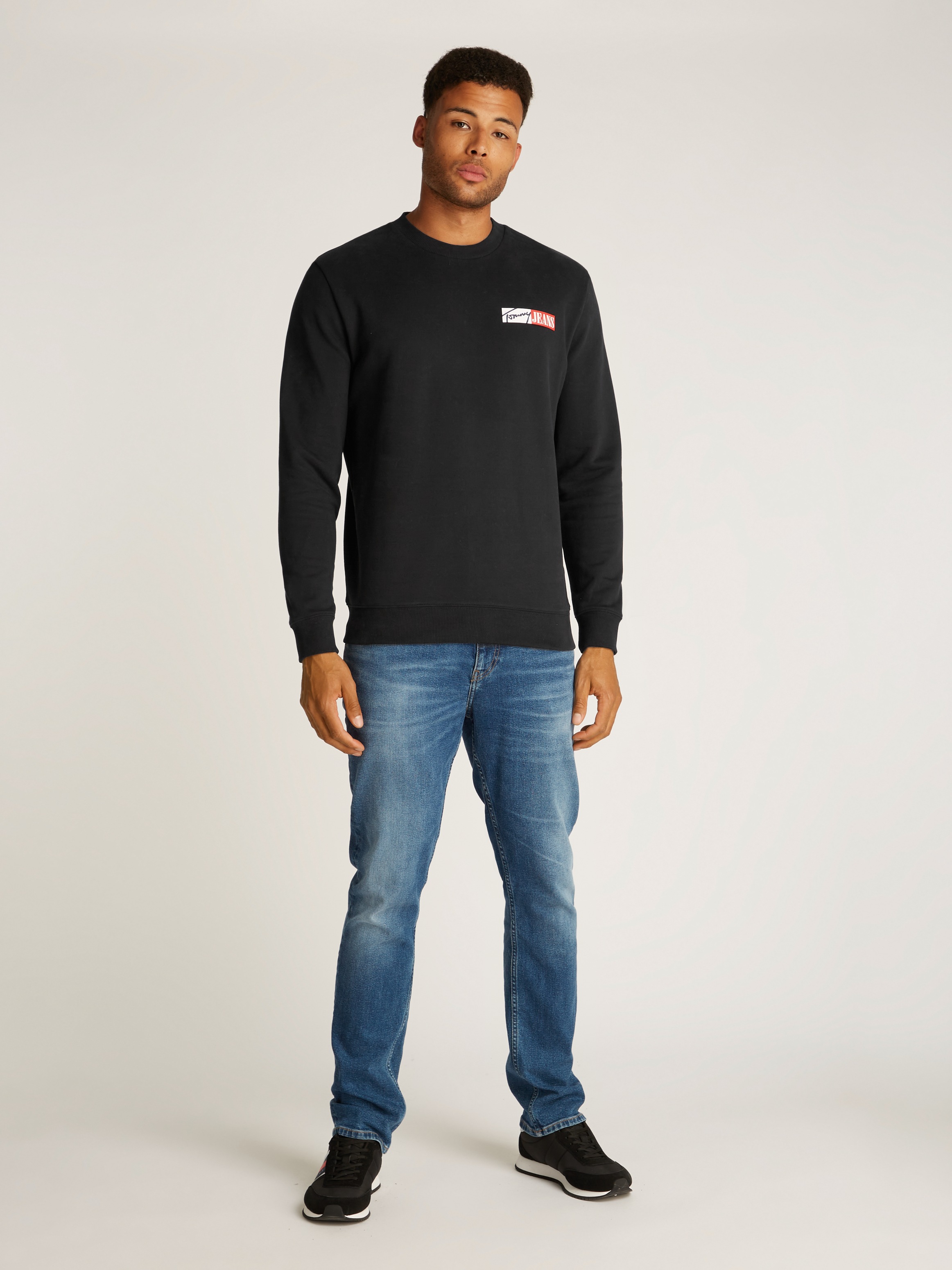 Tommy Jeans Plus Sweatshirt »TJM REG ENTRY GRAPHIC CREW EXT«, in Großen Größen, Logodruck