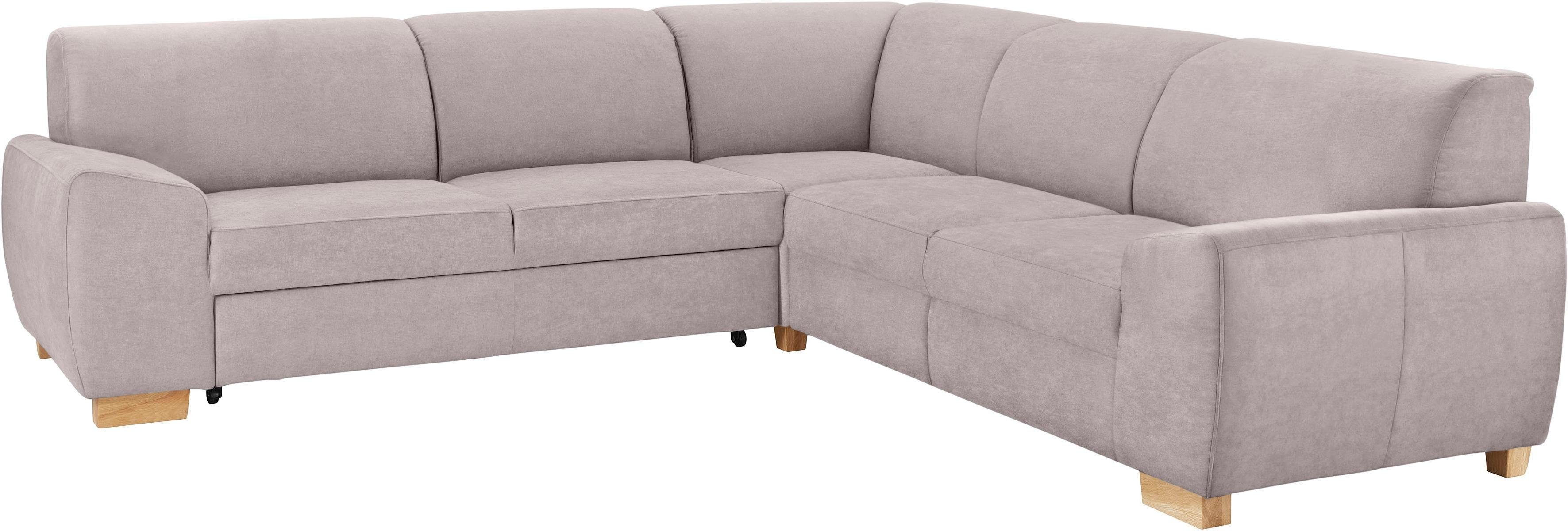 Thumbnail - DOMO collection Ecksofa "Incanto kubische Formensprache, komfortabel, flache Armlehnen, L-Form", wahlweise mit Bettfunkt...