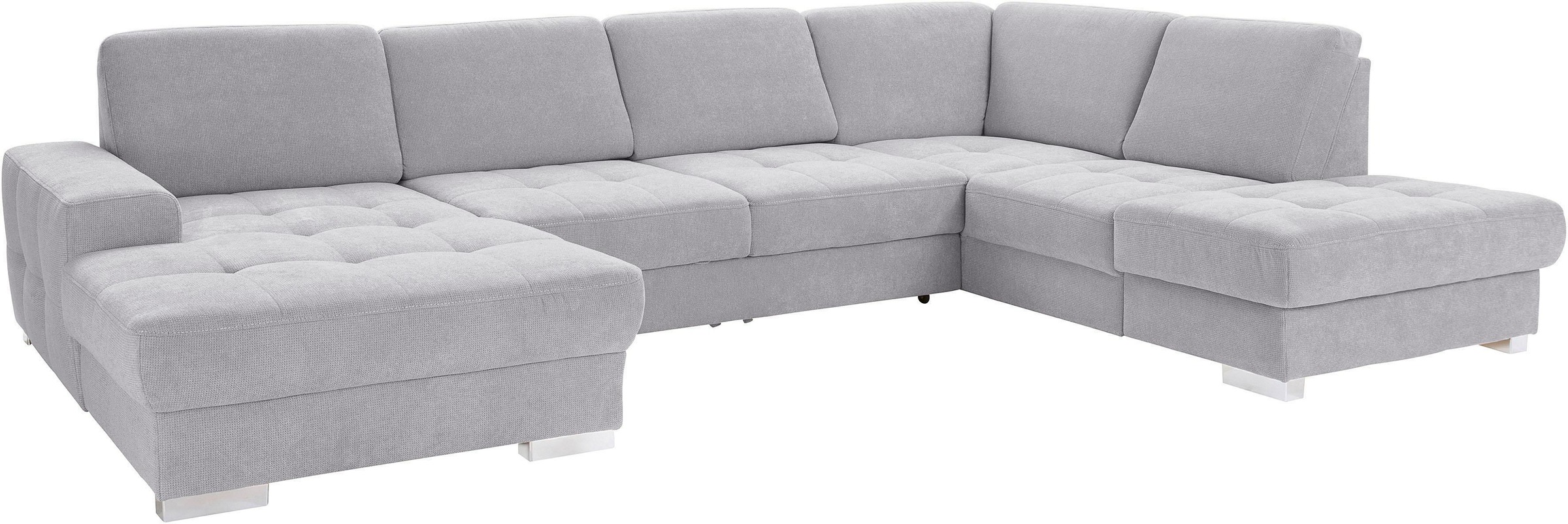 sit&more Wohnlandschaft »Santorini U-Form«, mit Federkern und Sitztiefenverstellung, wahlweise mit Bettfunktion