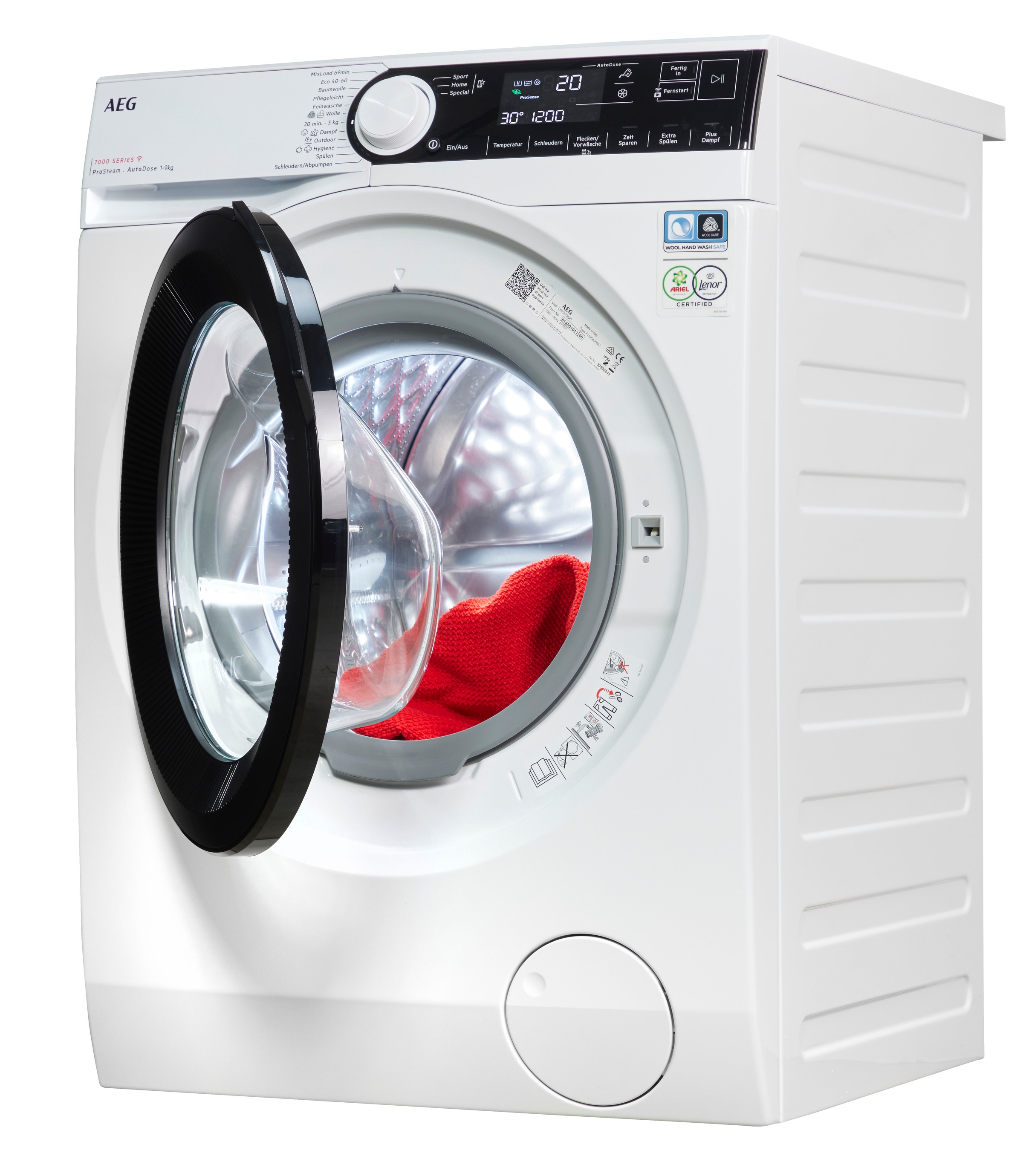 AEG Waschmaschine 7000 ProSteam "LR7D70490" 9 kg 1400 U/min ProSteam - Damp günstig online kaufen