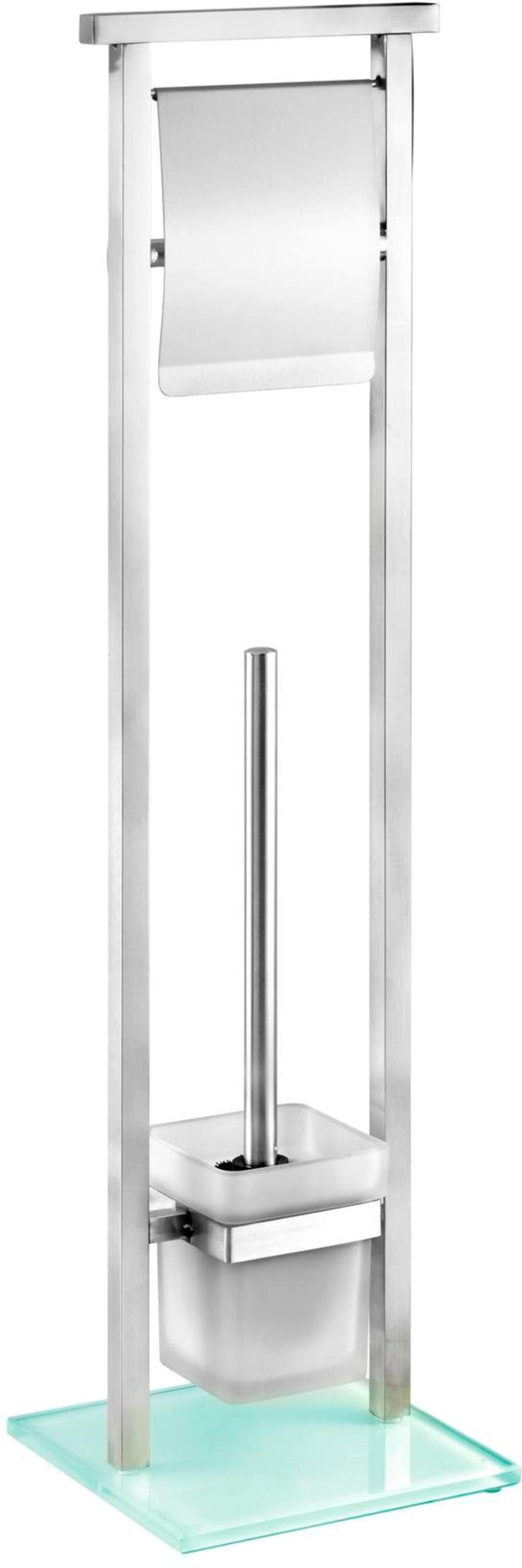 WENKO WC-Garnitur »Debar«, aus Edelstahl-Glas, Stand WC-Garnitur kaufen |  BAUR