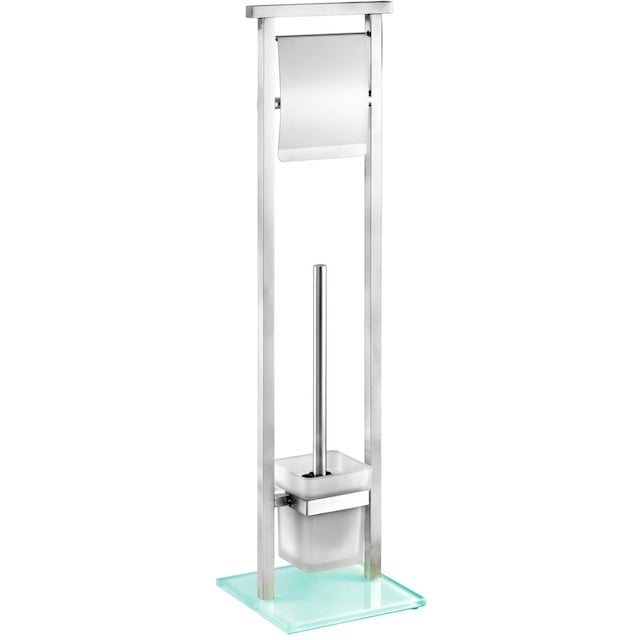 WENKO WC-Garnitur »Debar«, aus Edelstahl-Glas, Stand WC-Garnitur kaufen |  BAUR