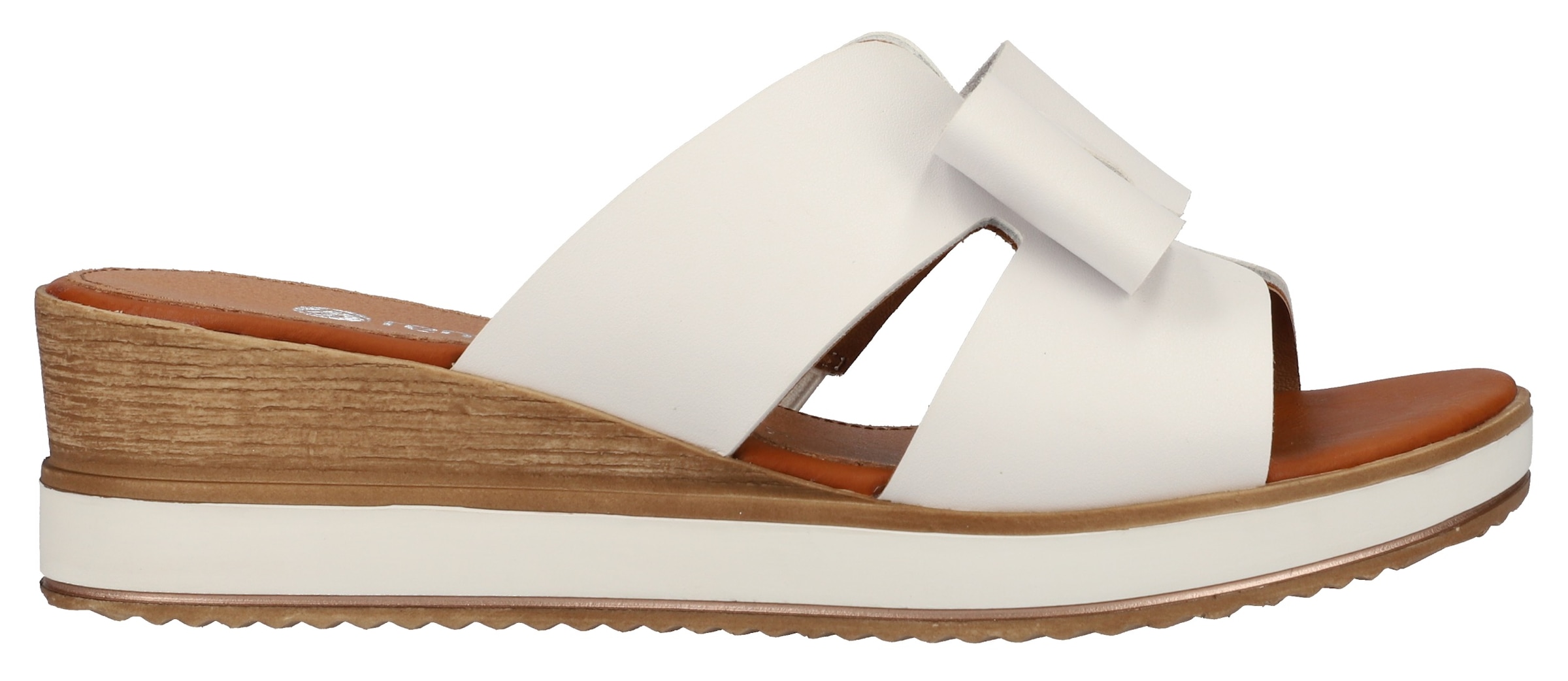 Remonte Pantolette, Keilabsatz, Sommerschuh mit schöner Zierschleife