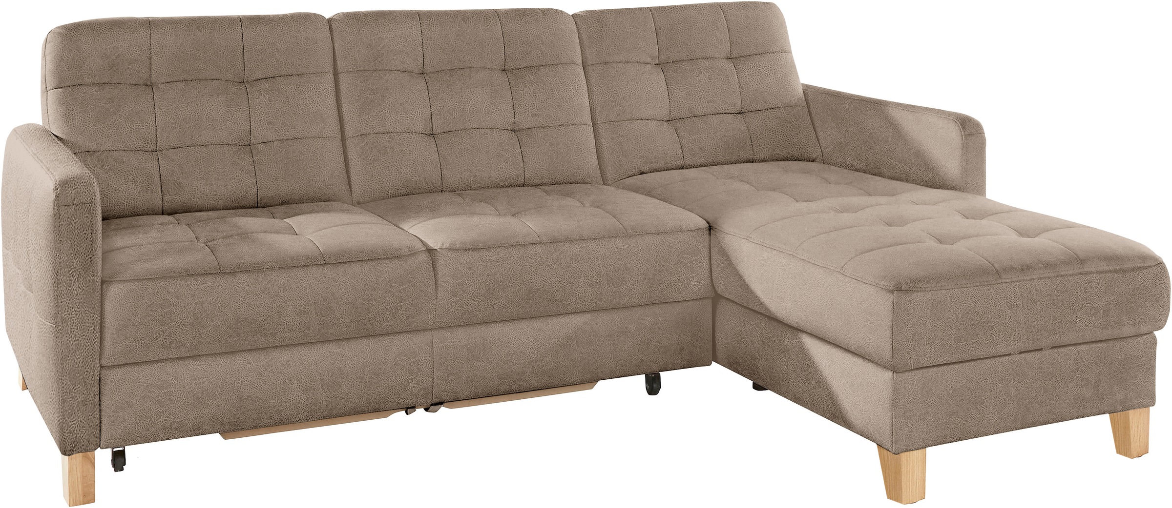 Thumbnail - exxpo - sofa fashion Ecksofa "Elio, kompakt, bequem & zeitloses Design, Breite 217cm, L-Form" wahlweise mit Bettfunktion