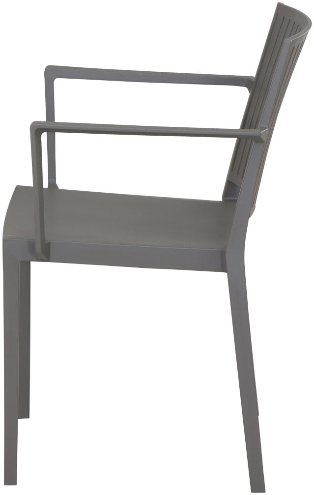 Siena Garden Gartensessel »Lane 2er Set Stapelsessel grau« Set, 2 Stk. tlg. Gestell, Polypropylen/Glasfaser