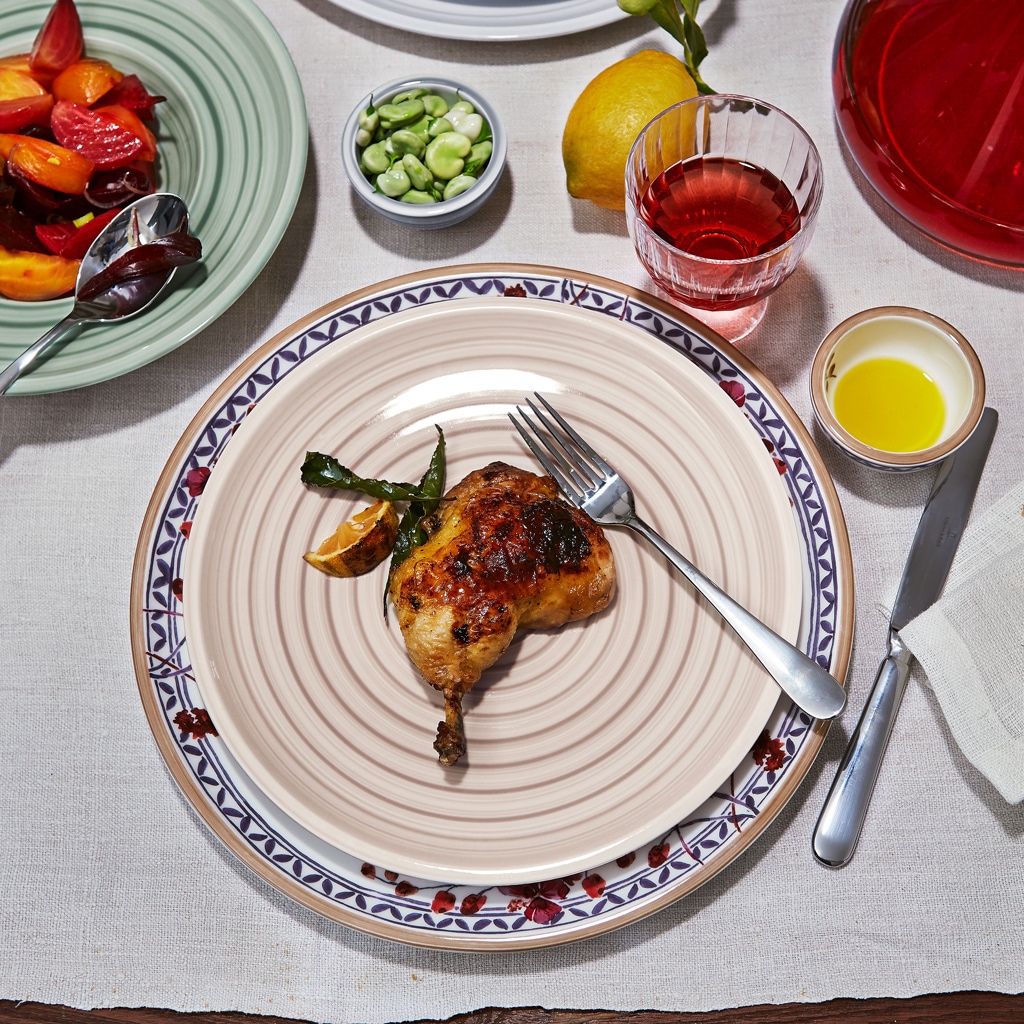 Villeroy & Boch Geschirr-Set »Pizza- & Pasta Set Artesano Provençal Lavendel 12 tlg. 6er Set bunt«