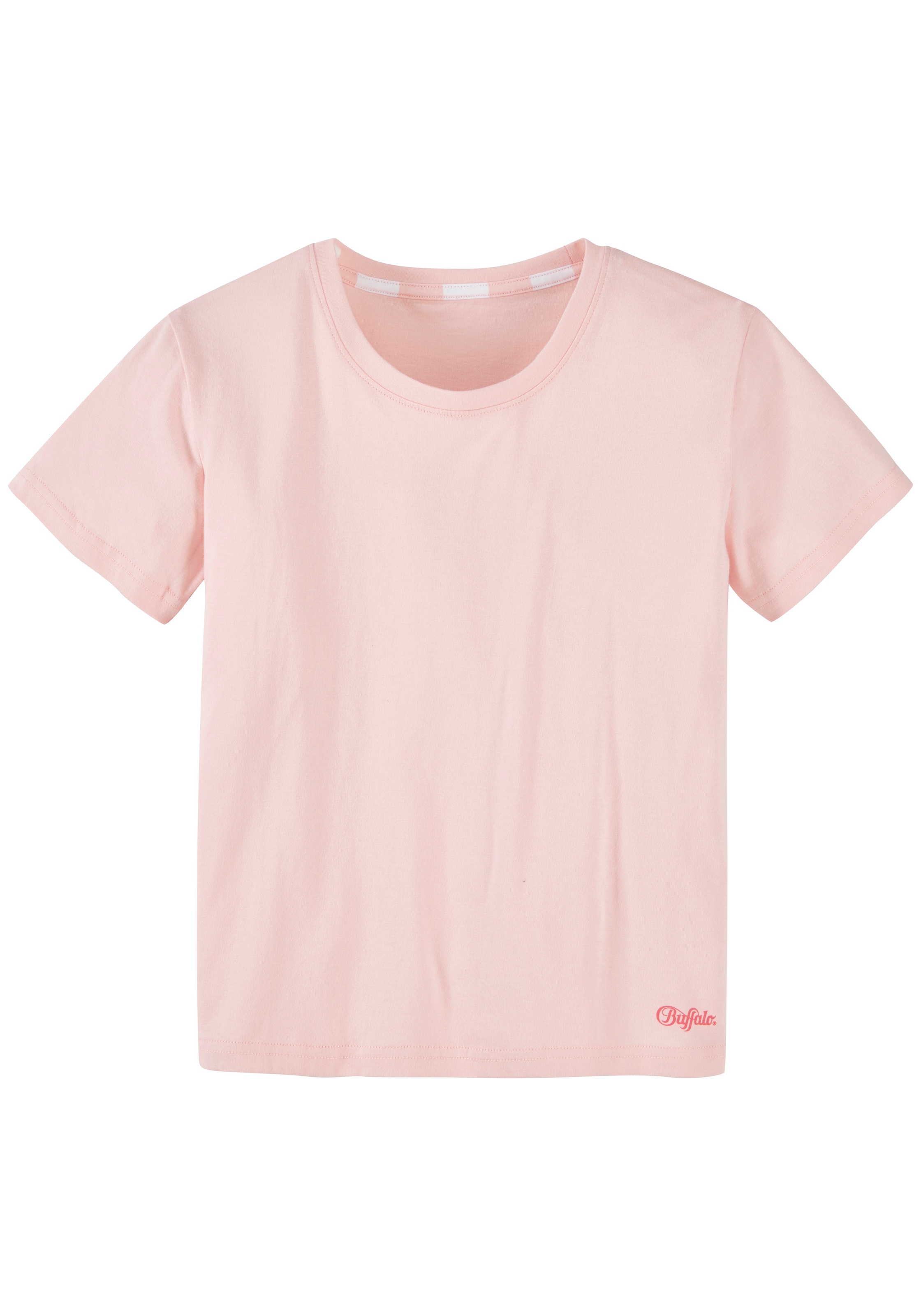 Buffalo Pyjama 1 Stück, 2 tlg. Mädchen - kurzer Schlafanzug mit karierter Hose