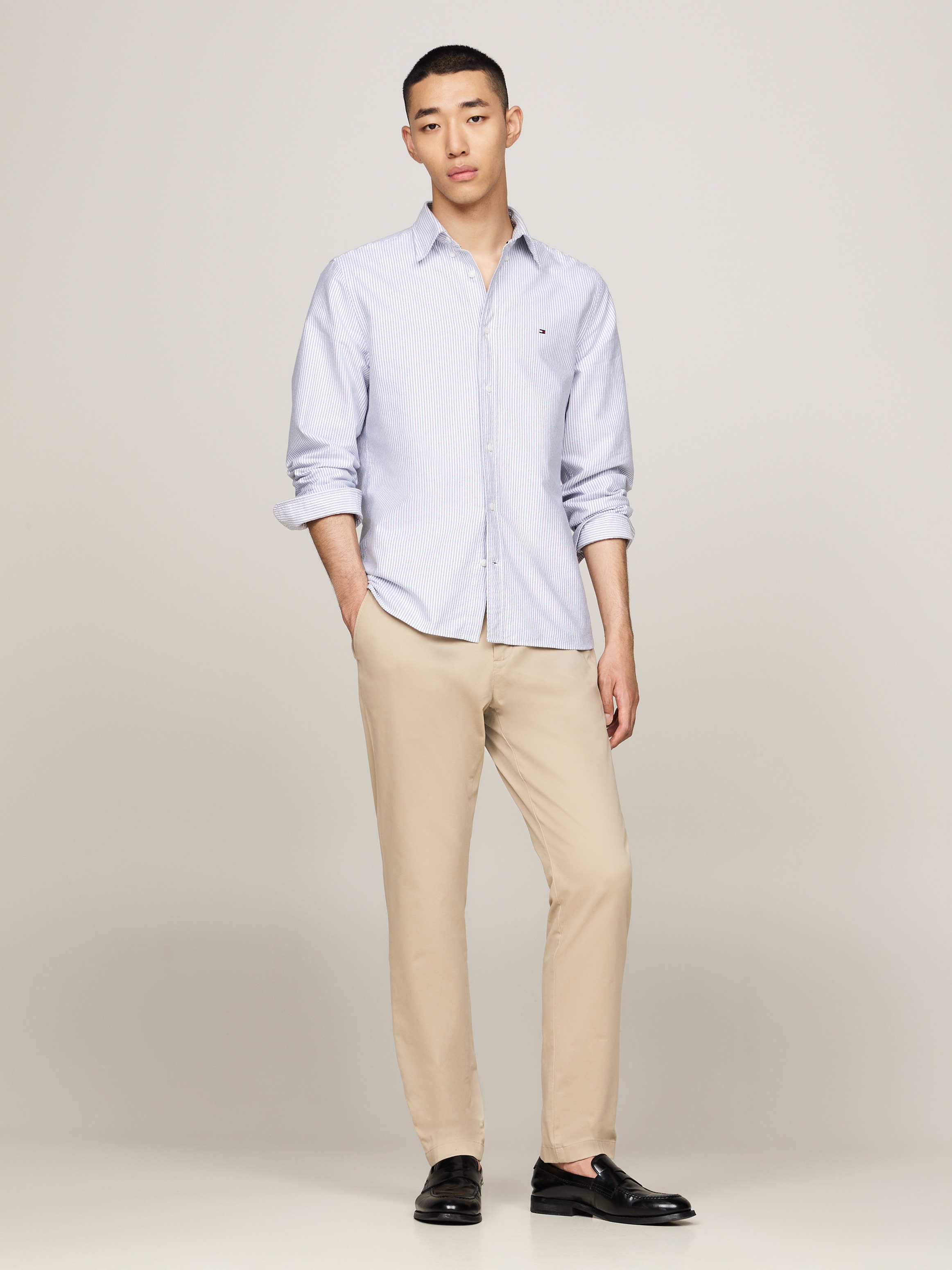 Tommy Hilfiger Langarmhemd »HERITAGE OXFORD STRIPE RF SHIRT«