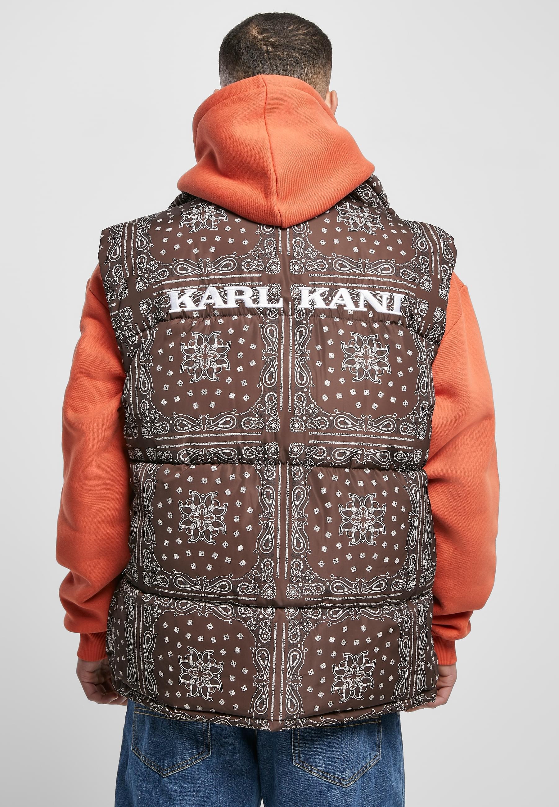 Karl Kani Jerseyweste »Karl Kani Herren KM224-061-1KK OG Paisely Puffer Vest«, (1 tlg.)