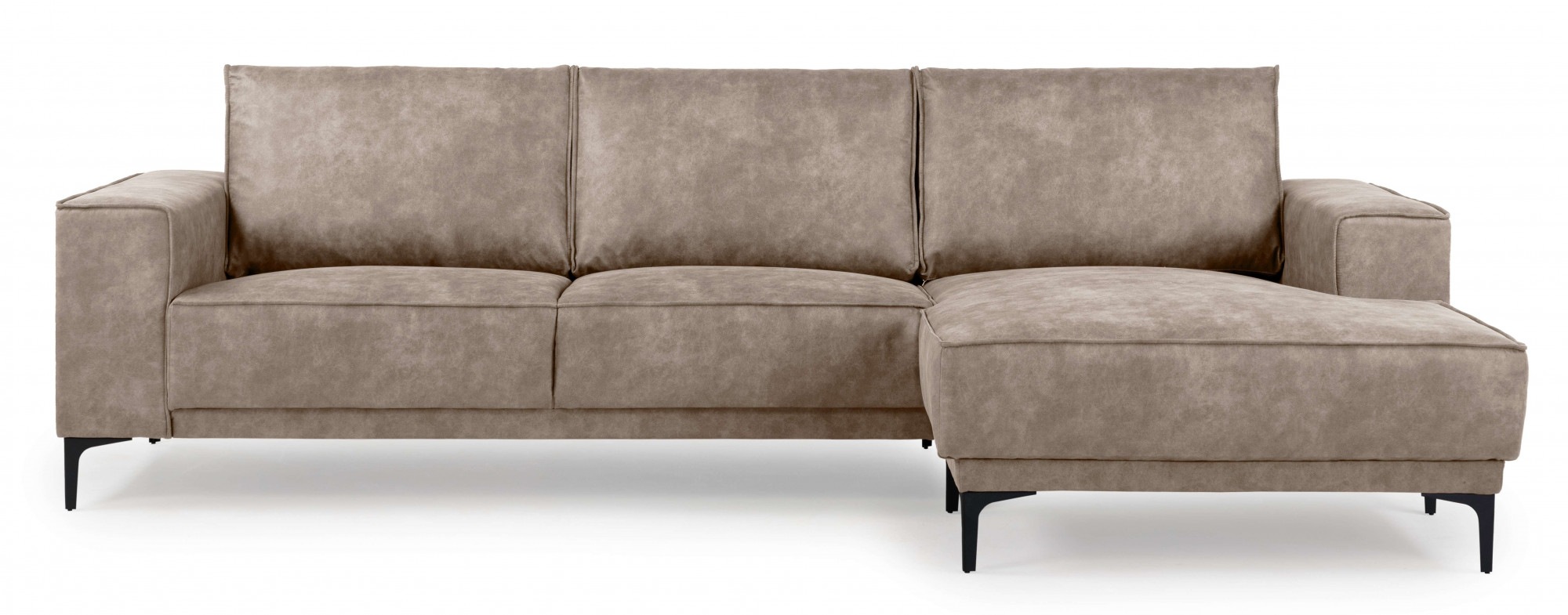 Places of Style Ecksofa "Polsterecke Oland, Struktur, Flachgewebe, Luxus-Mi günstig online kaufen