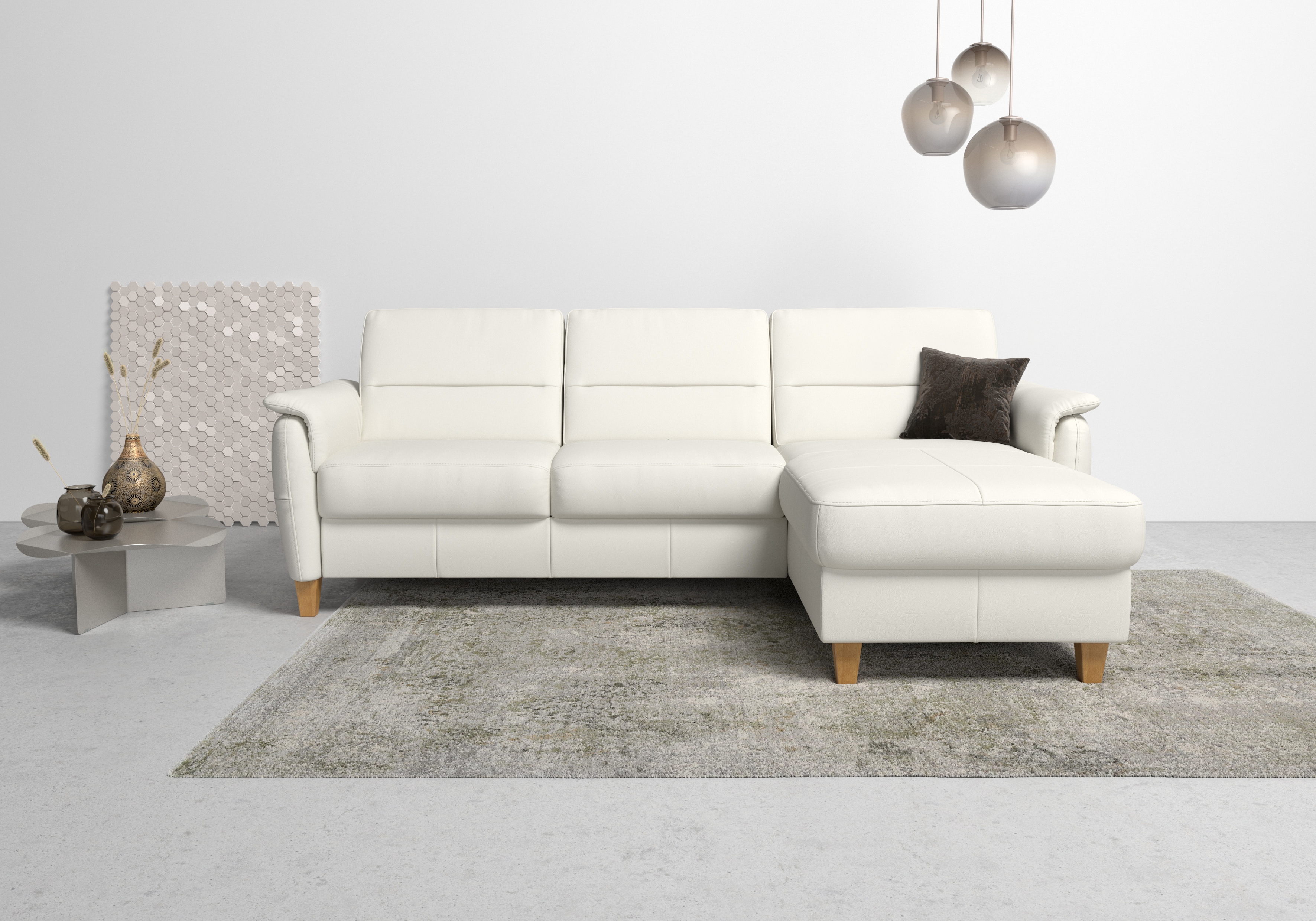 Home affaire Ecksofa "Palmera L-Form, B: 244 cm - OTTO. Verlässliche Qualität." optional Schlaffunktion & Bettkasten, Federkern