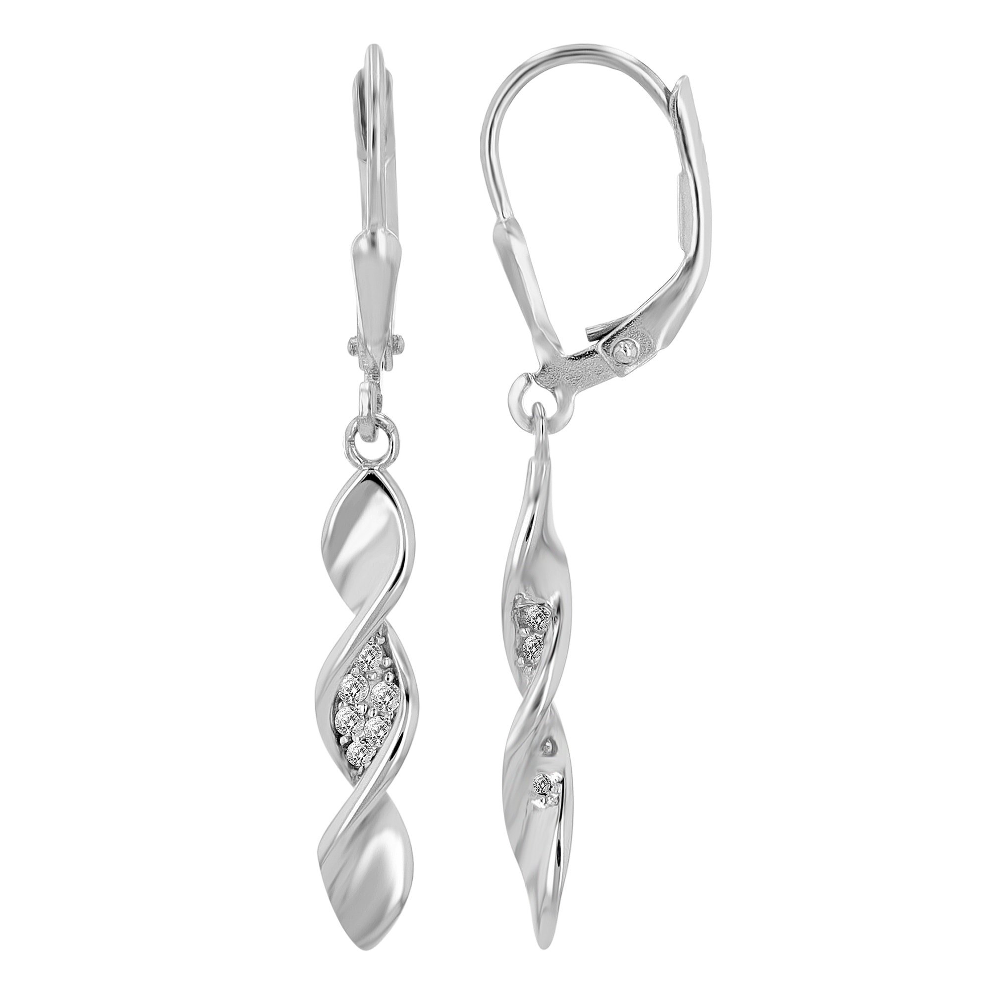 Paar Ohrhänger »Ohrhänger aus 925 Silber mit Zirkonia«