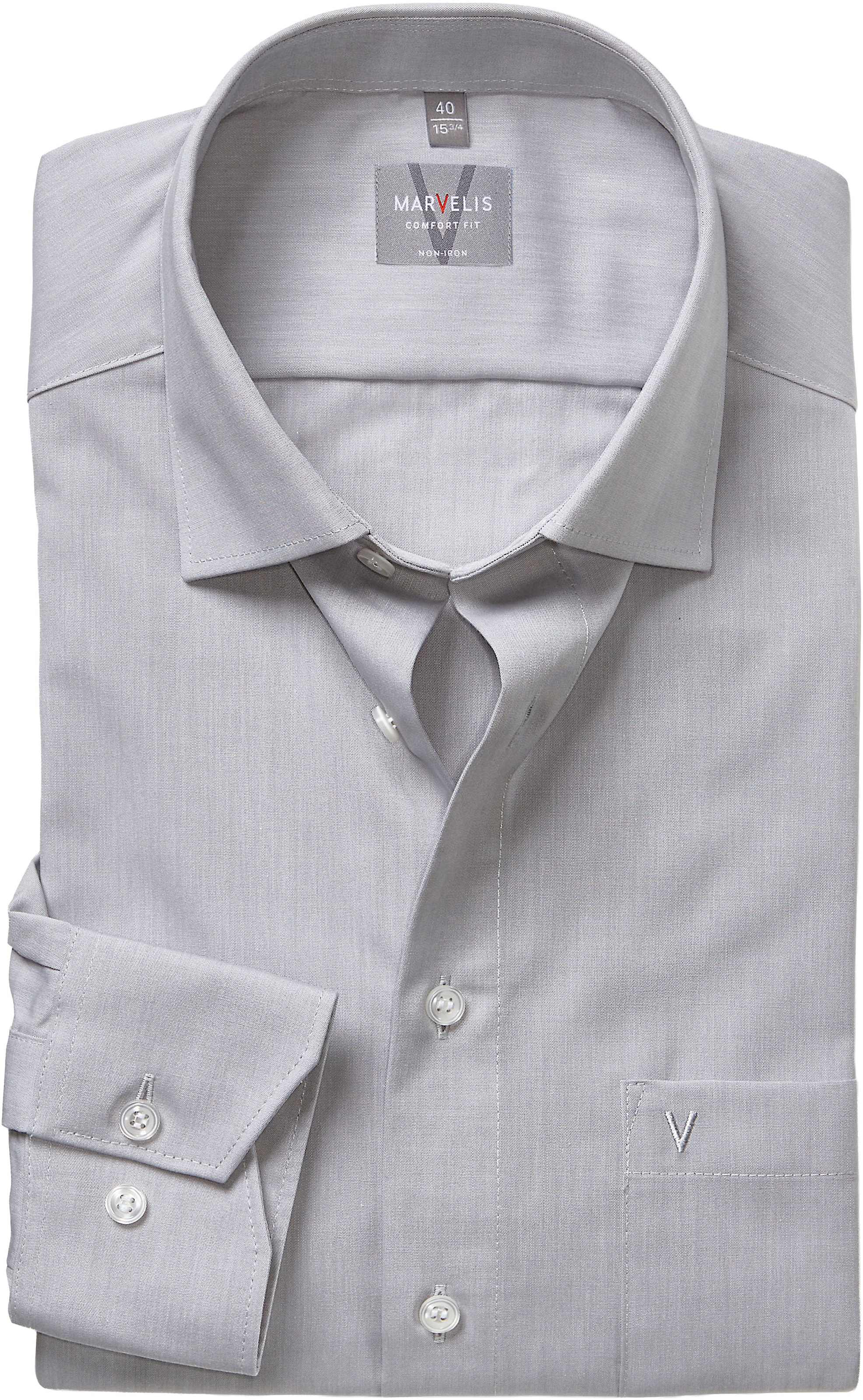 MARVELIS Langarmhemd Businesshemd, comfort fit, New-Kentkragen günstig online kaufen