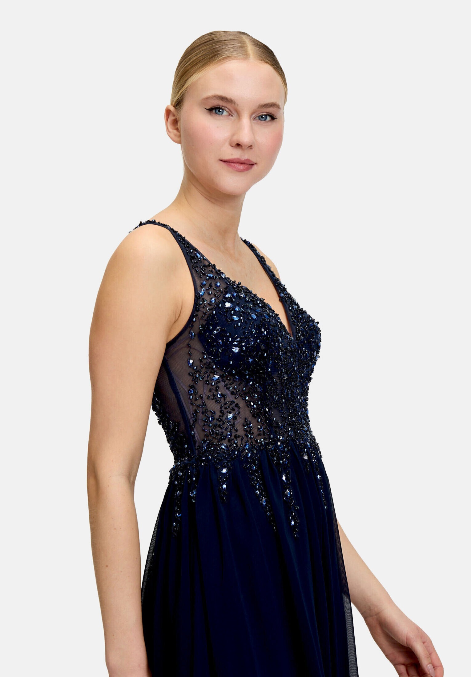 Vera Mont Abendkleid »Damen mit Stickerei« Ohne Tasche Glitzersteine
