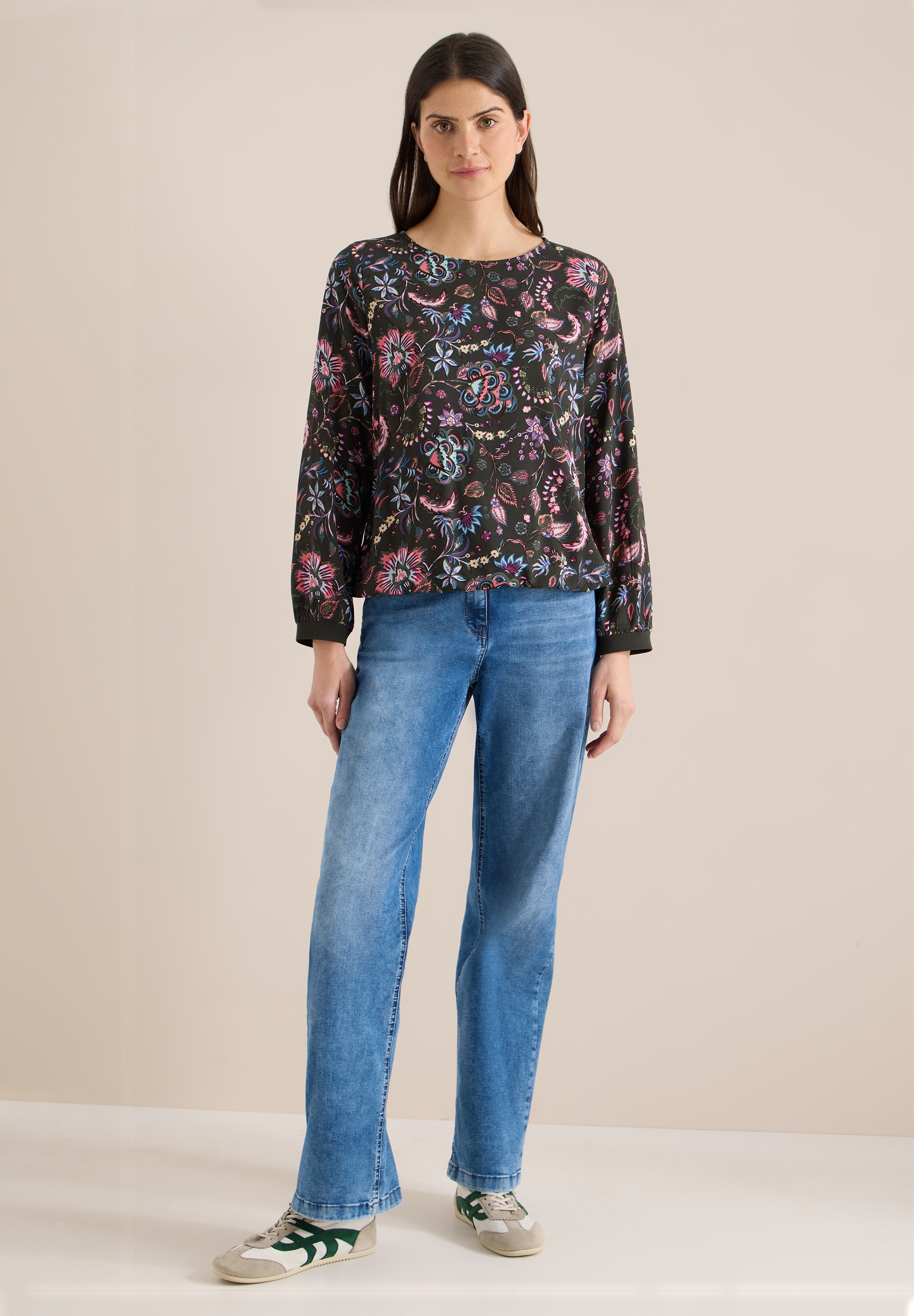 Cecil Langarmbluse aus softer Viskose