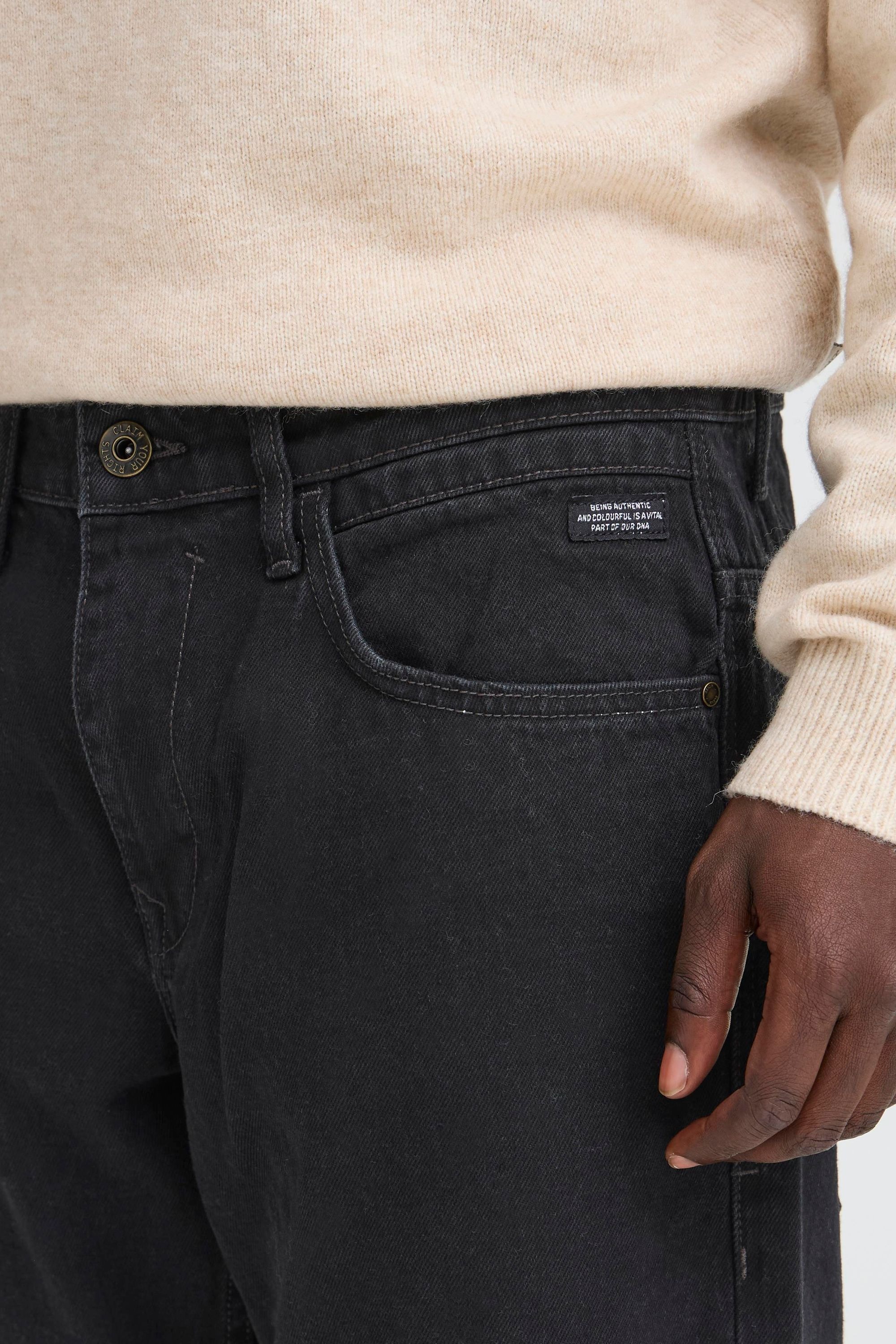 Bequeme Jeans BLEND "BHFlake", Herren, Gr. 33, Länge 32, denim schwarz, Denim/Jeans, 100% Baumwolle, unifarben, Basic, relaxed fit normal, Jeans, Lässige Loose Fit Jeans 6